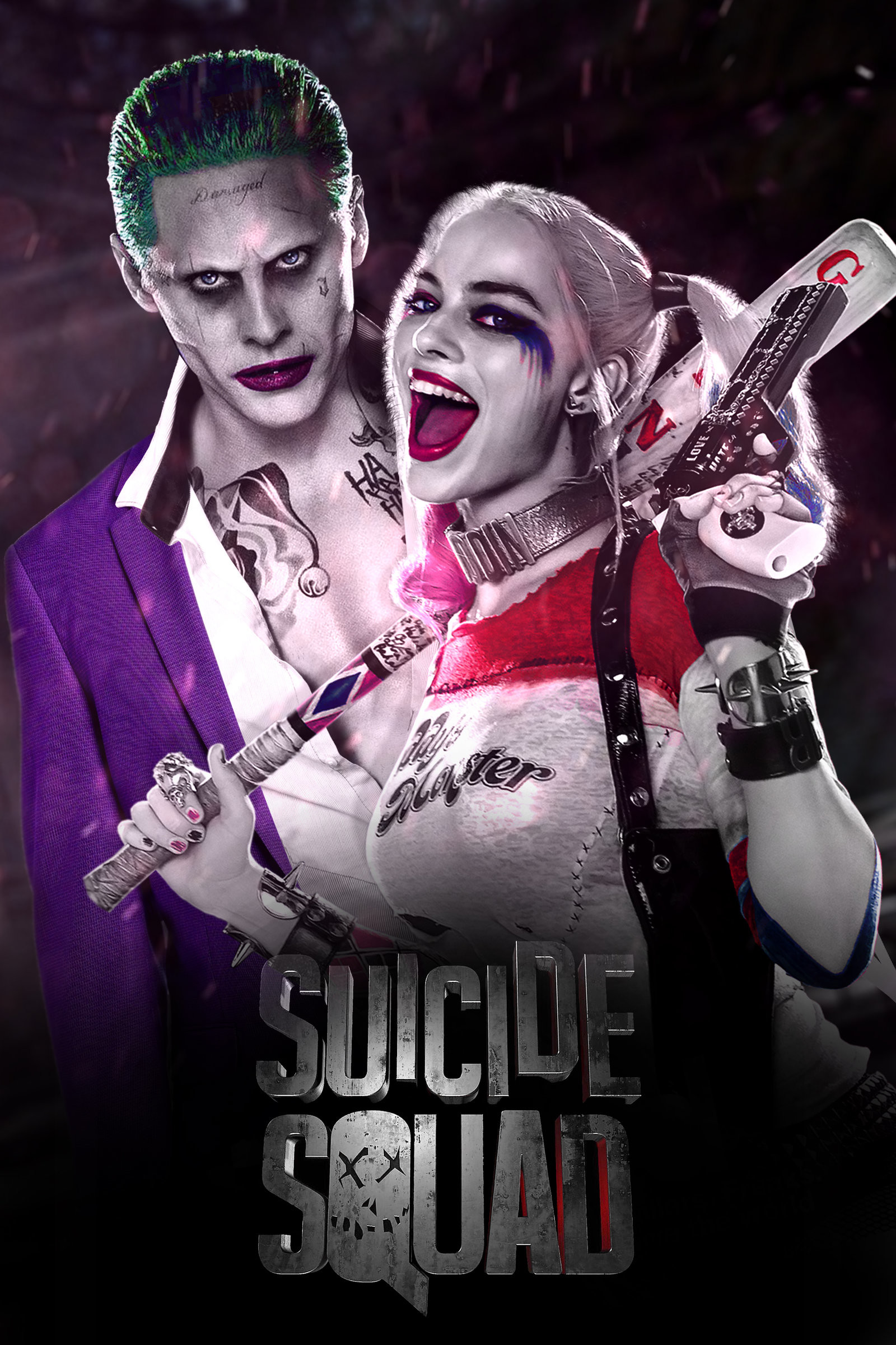 1600x2400 Suicide Squad Joker and Harley Quinn by jhonaphone 