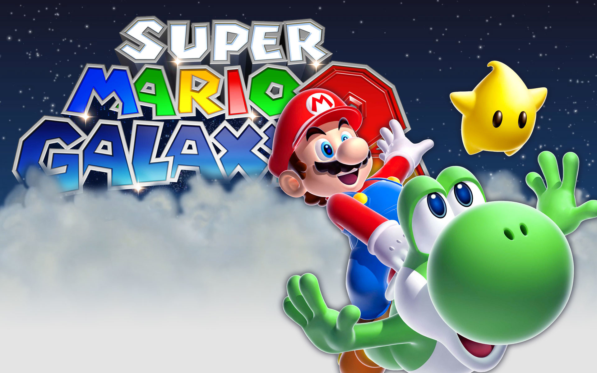 1920x1200 Computerspiele - Super Mario Galaxy 2 Yoshi Wallpaper