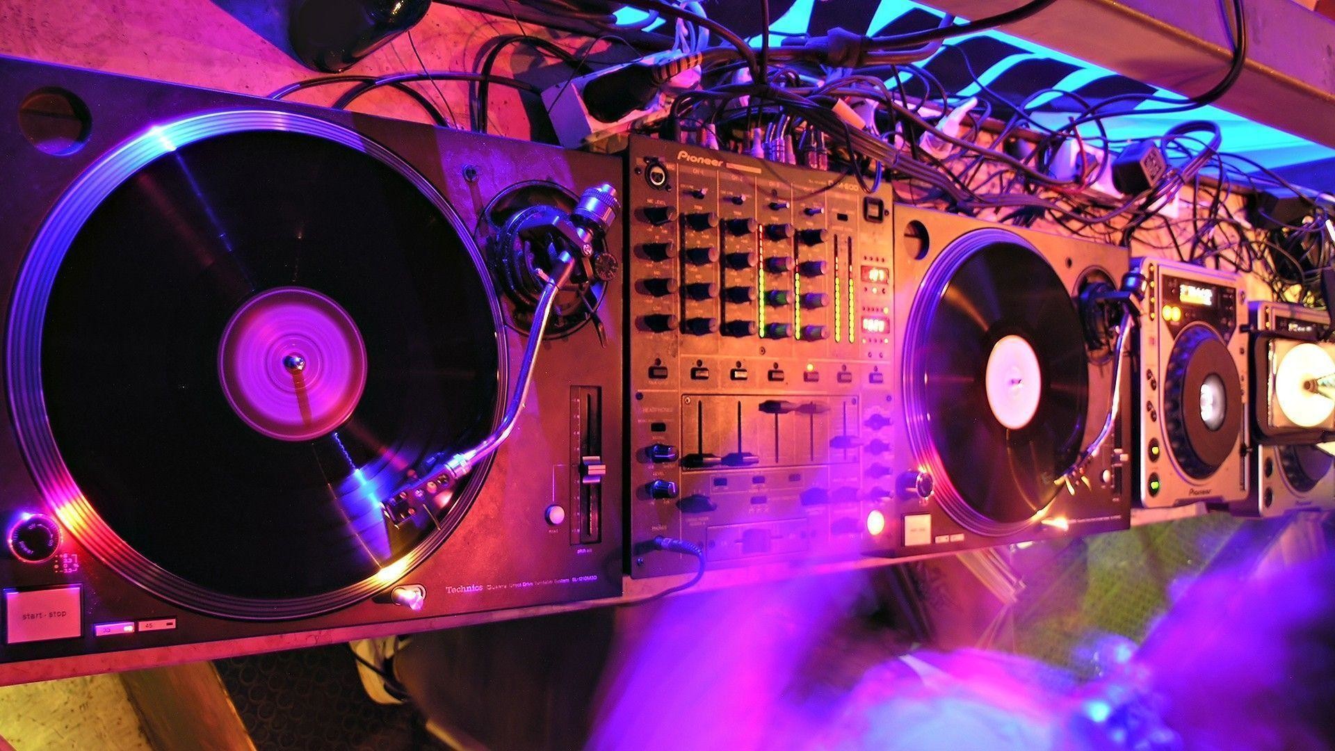 1920x1080 Dj Mixing Console Wallpaper  px Free Download .