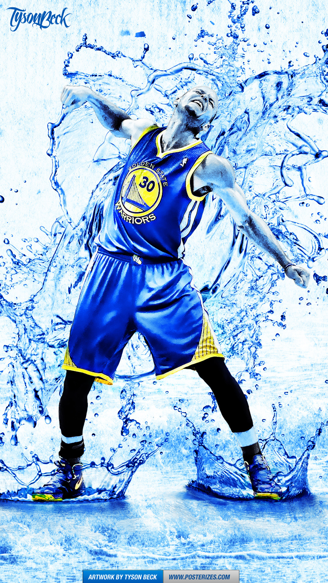 1080x1920 Stephen Curry \'Splash\' Wallpaper | Posterizes | NBA Wallpapers