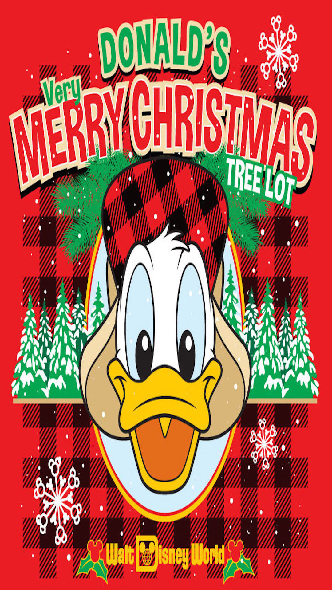 1080x1920 Donald's Christmas Tree Lot Phone Wallpaper