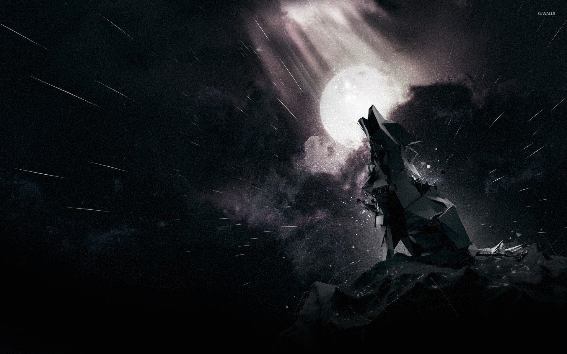 1920x1200 Howling Wolf Wallpaper Images