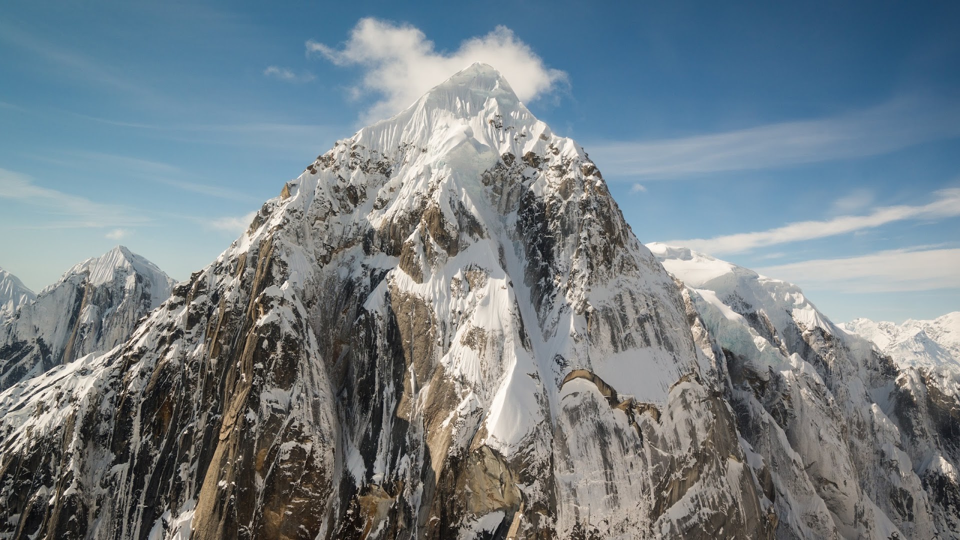 1920x1080 4K HD Wallpaper 2: Alaska. Snow. Mountain Peaks