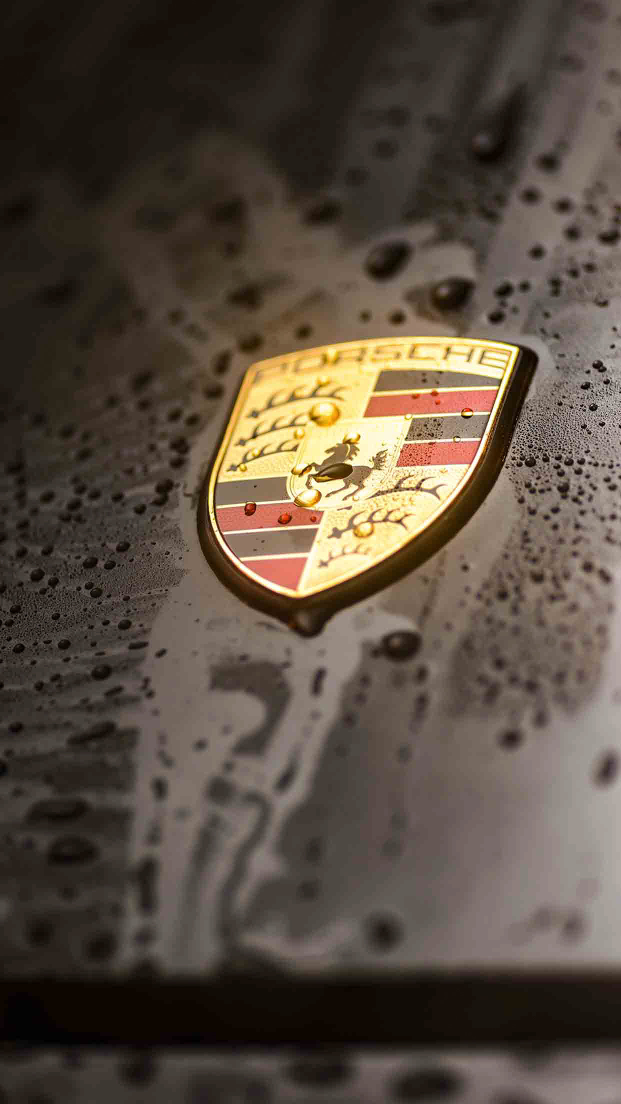 1242x2208 ... Porsche logo 4K Wallpaper ...