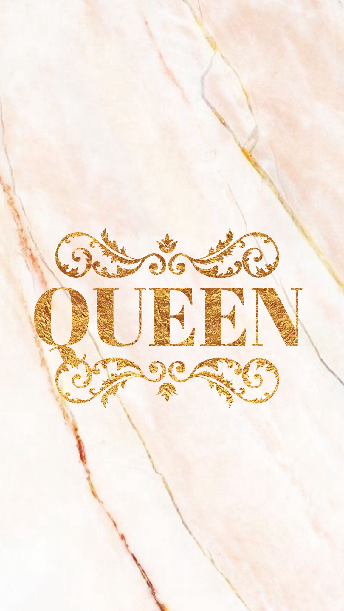 1154x2048 Pretty Positivity Golden Marbled iPhone Mobile Wallpaper Queen Edit