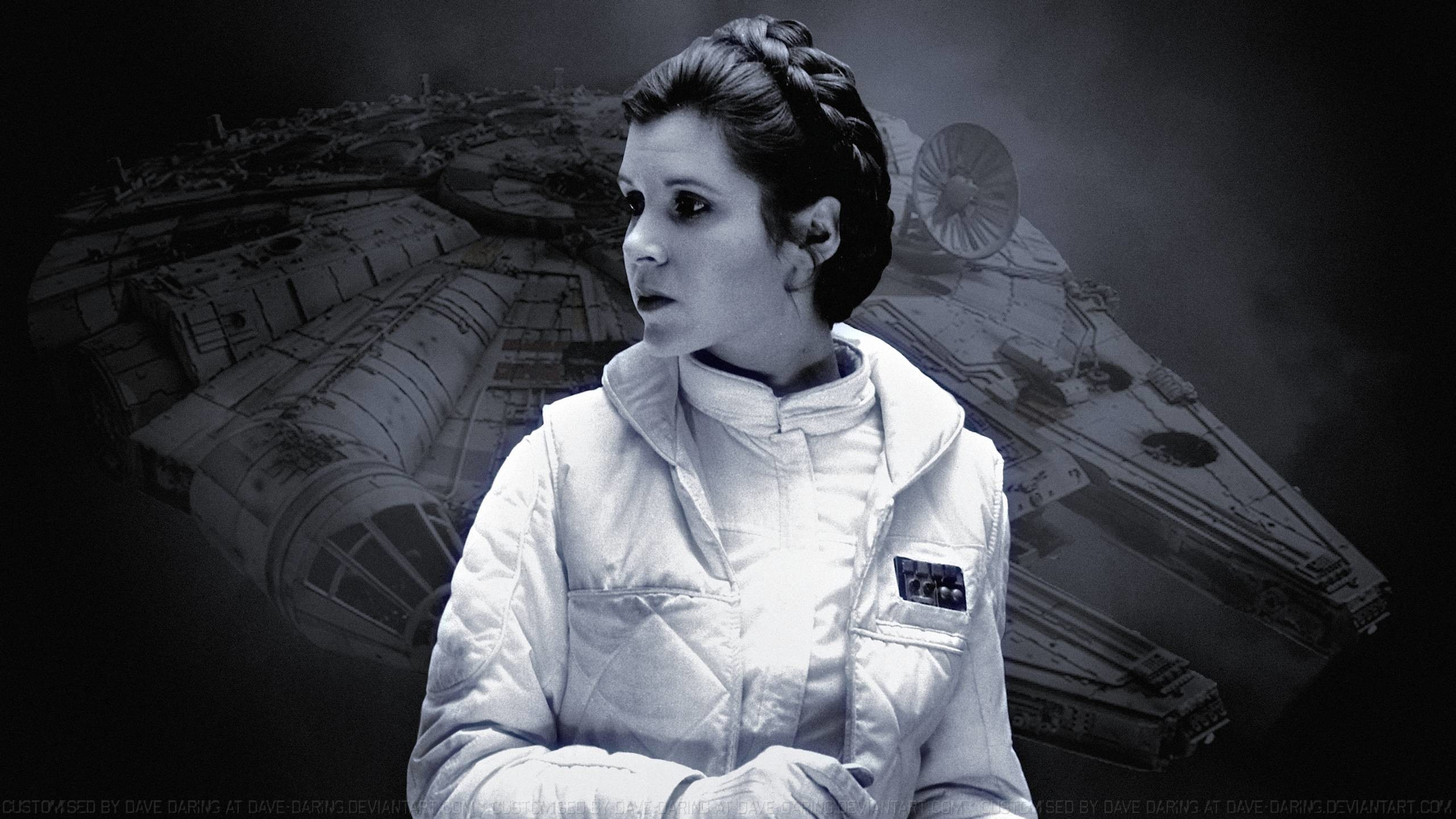 2560x1440 Carrie Fisher Saint Leia by Dave-Daring on DeviantArt