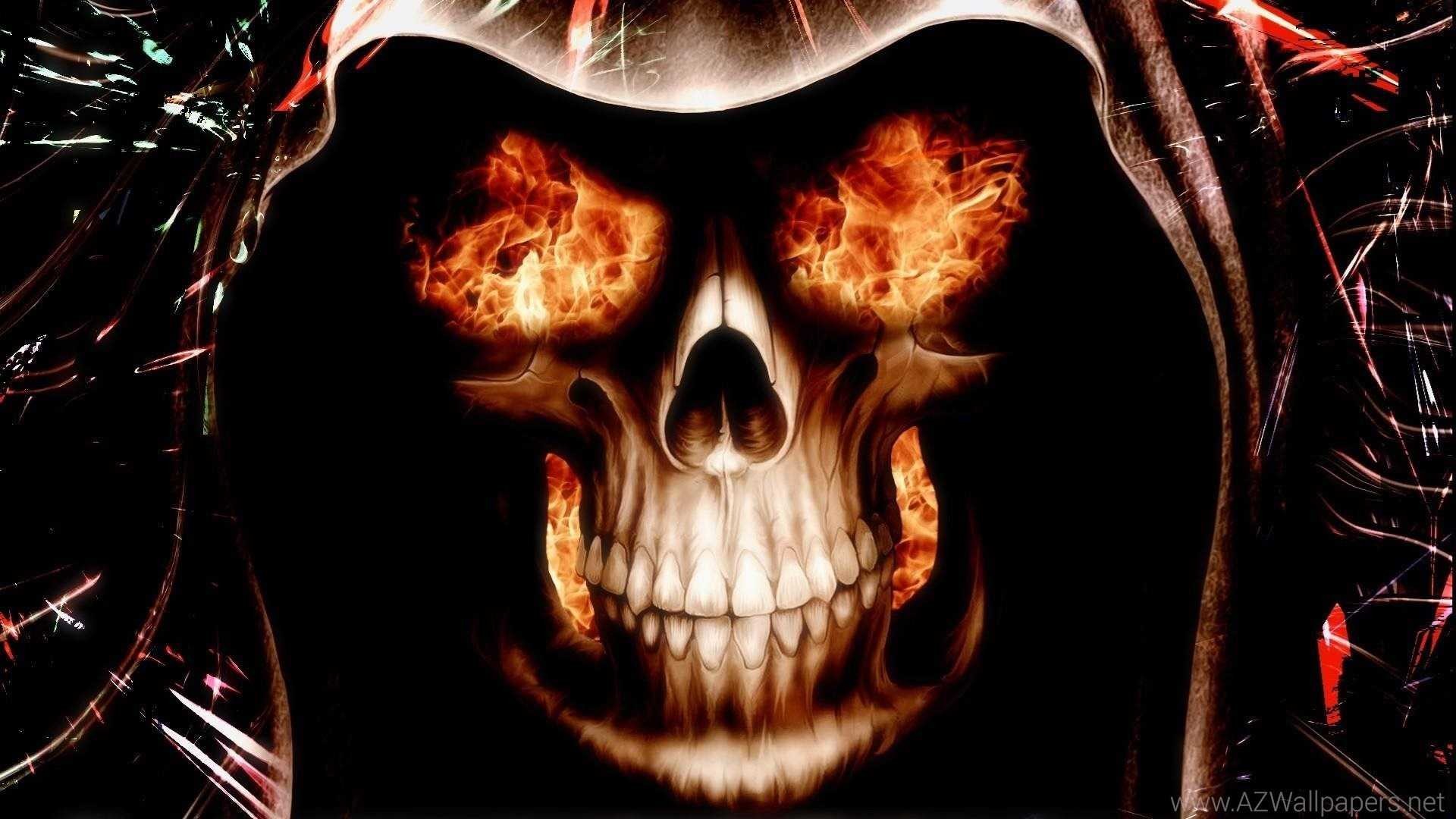 1920x1080  Skull Hd Fire Wallpaper 4k Full Pics For Laptop Skulls |  Wallvie.com