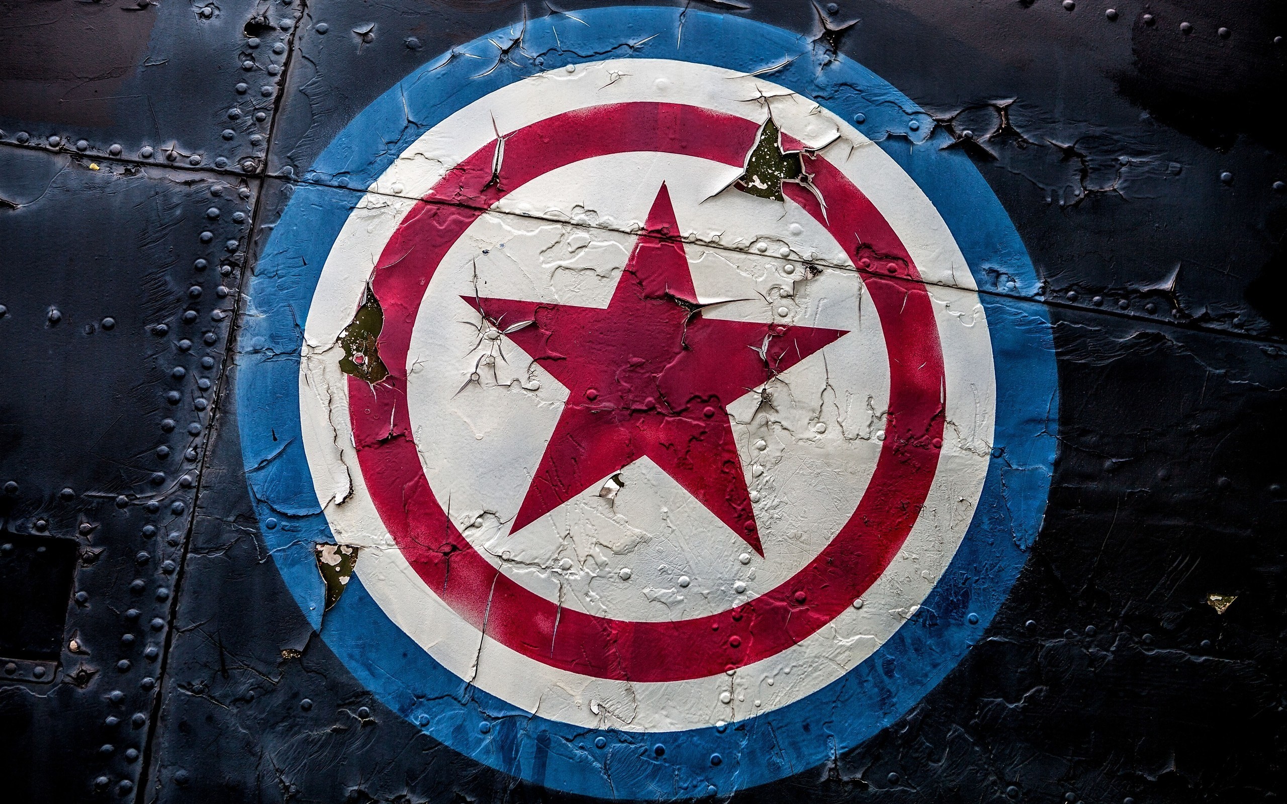 2560x1600 Captain America Shield Logo Art