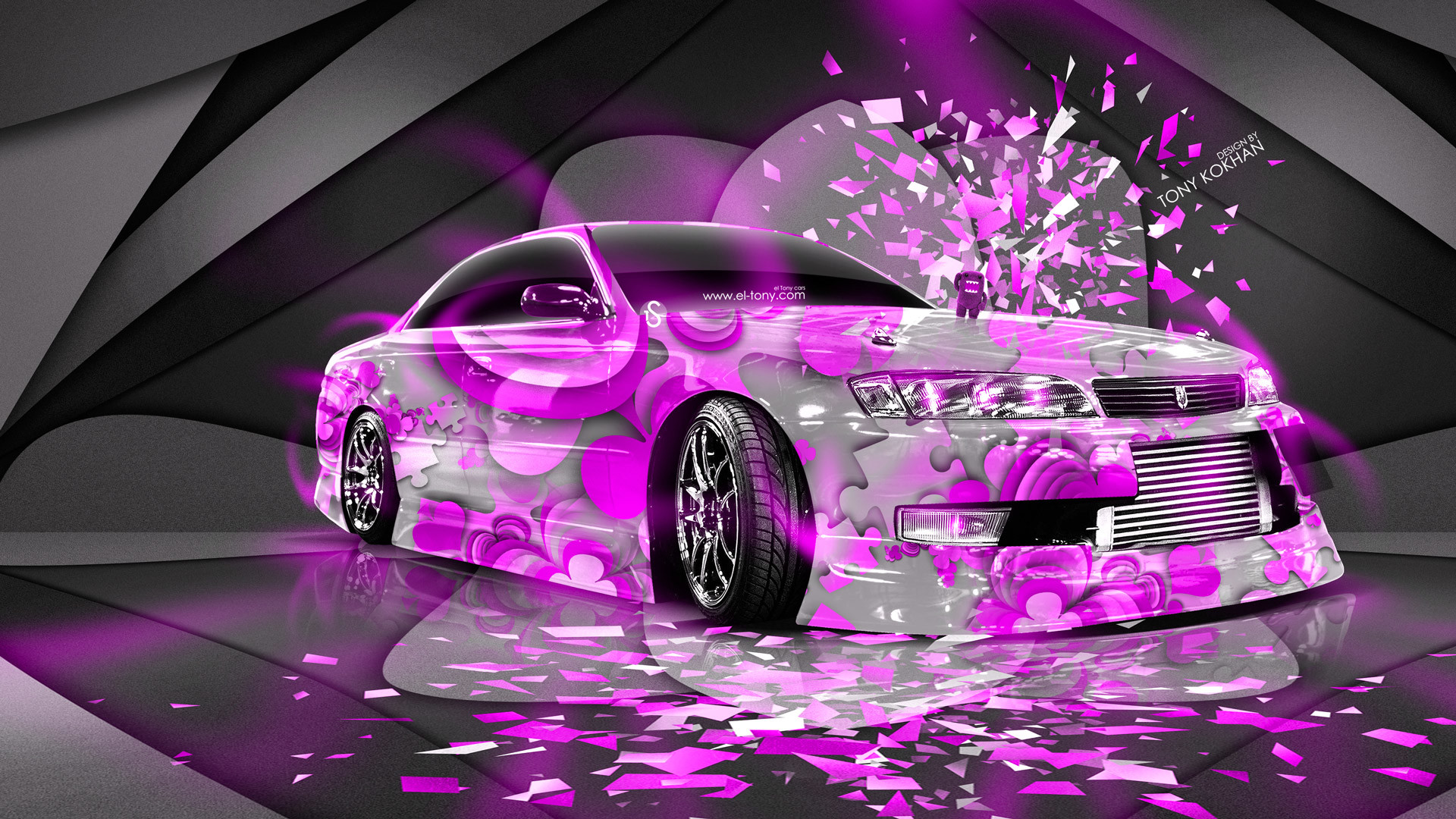 1920x1080 Car 2014 Photoshop Pink Neon HD Wallpapers HD Background Wallpaper 