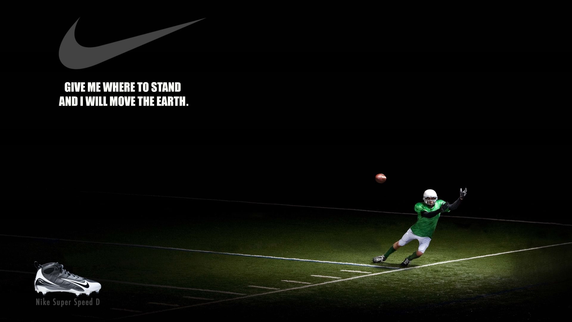 1920x1080 4K HD Wallpaper: Nike Creative American Football Poster