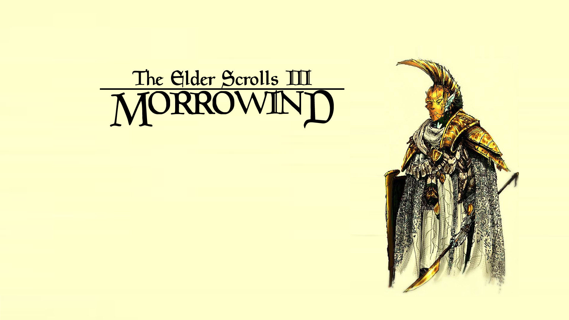 1920x1080 Wallpaper The Elder Scrolls III: Morrowind "Escort"