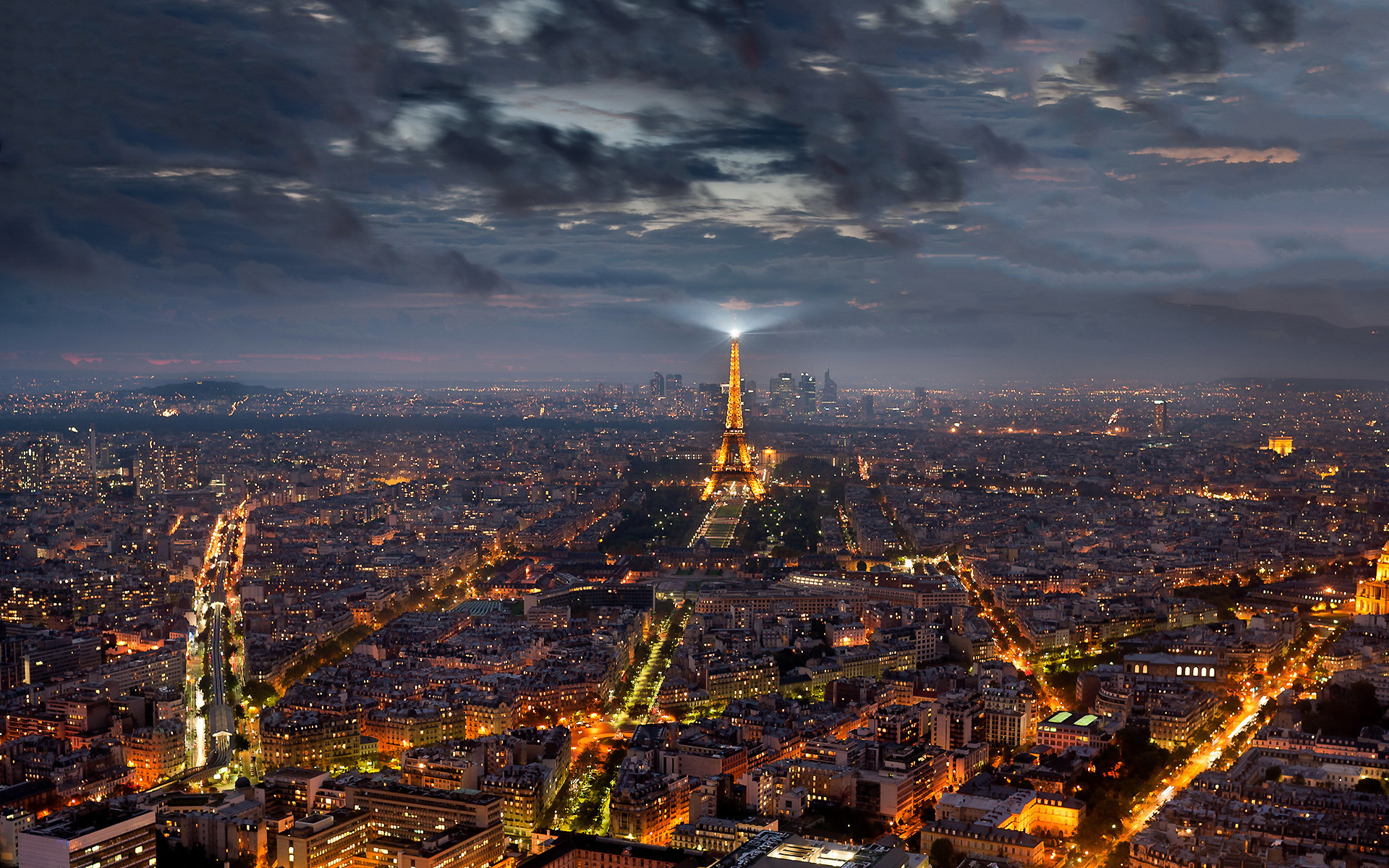 1920x1200 Paris at evening