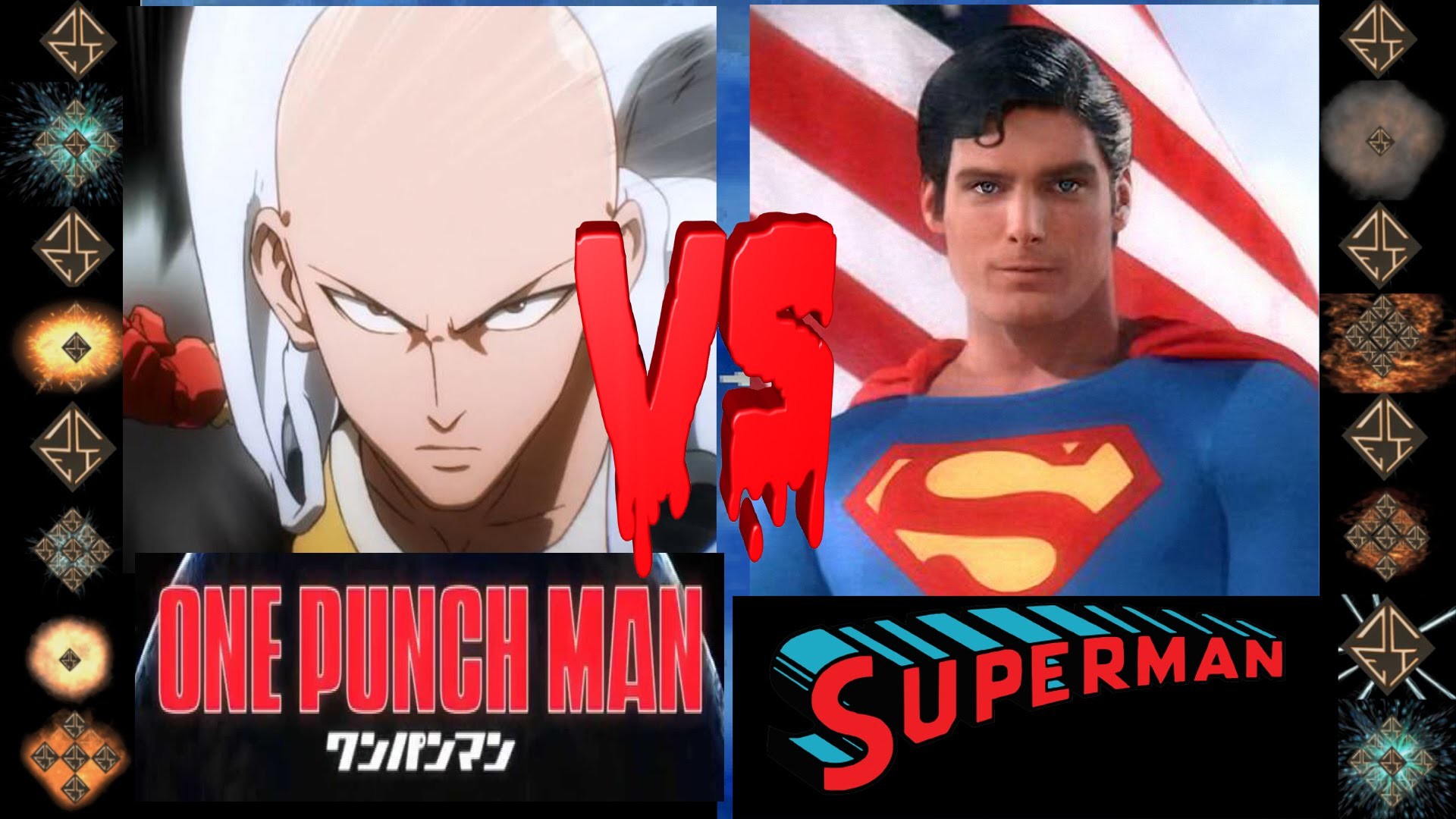 1920x1080 Saitama (One Punch Man) vs Christopher Reeve Superman (DC Comics) -  Ultimate Mugen Fight 2016 - YouTube
