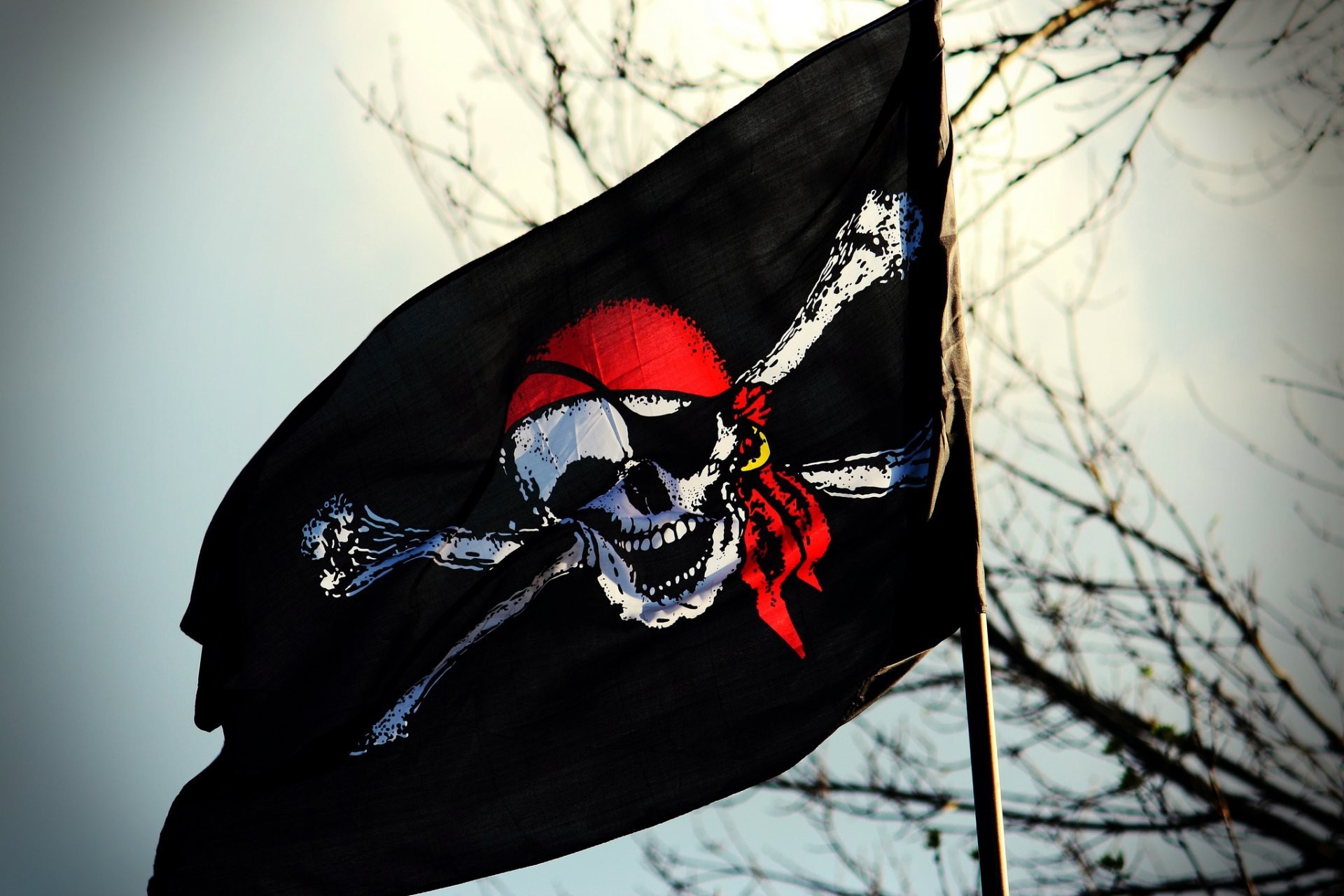 1920x1280 flag skull jolly roger pirates