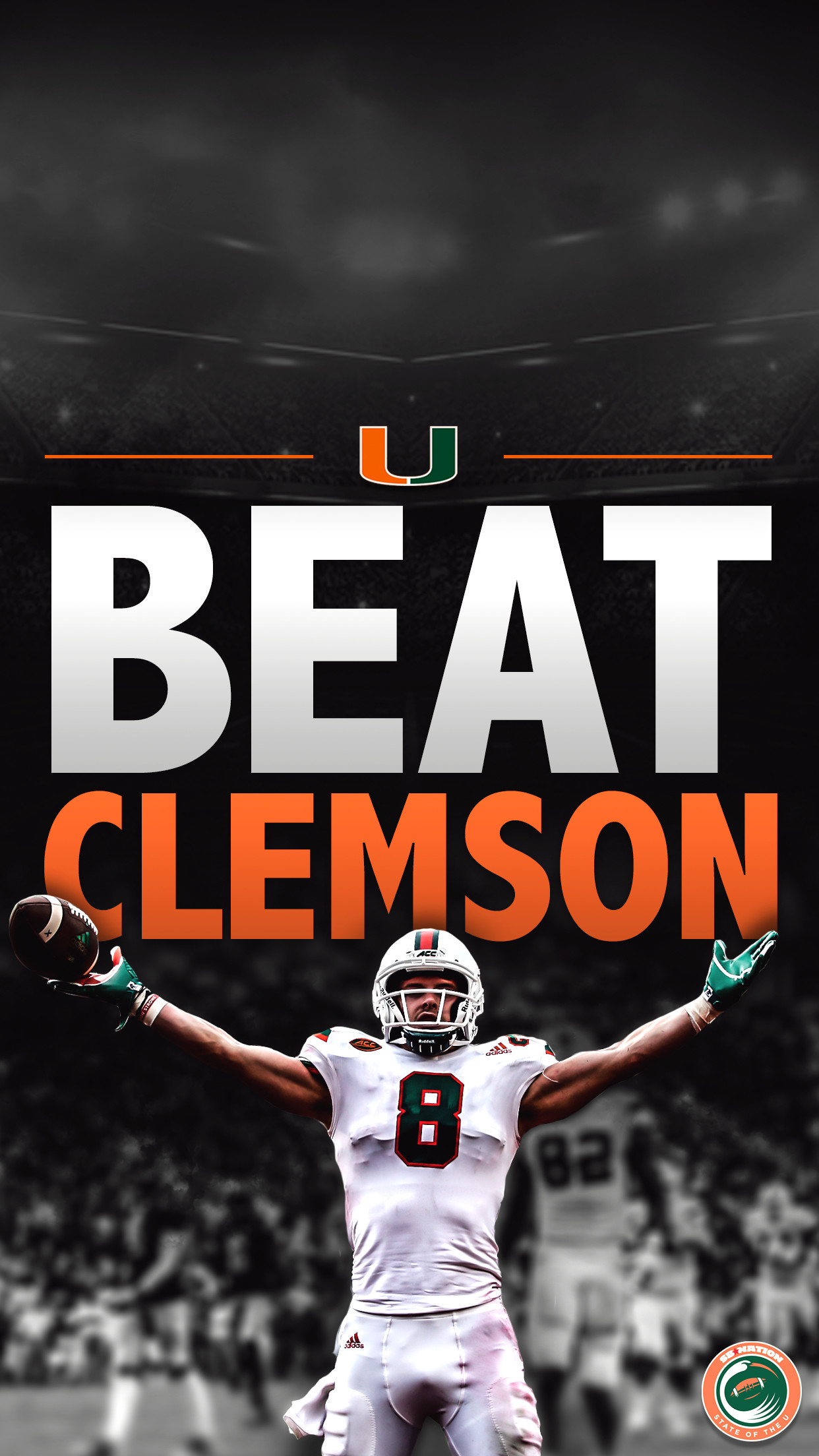 1242x2208 0 320x480 Free Miami Hurricanes iPhone amp iPod Touch Wallpapers   GALLERY Our SOTU Wallpapers of the Week