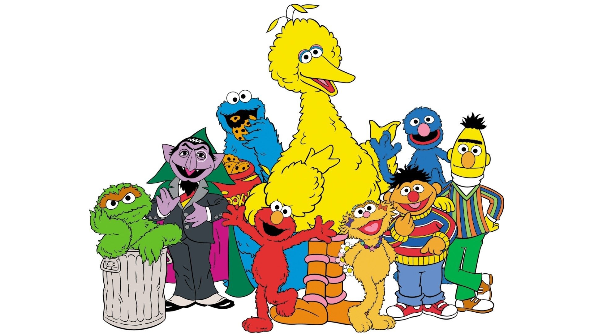 1920x1080 TV Show - Sesame Street Big Bird Bert (Sesame Street) Ernie (Sesame Street