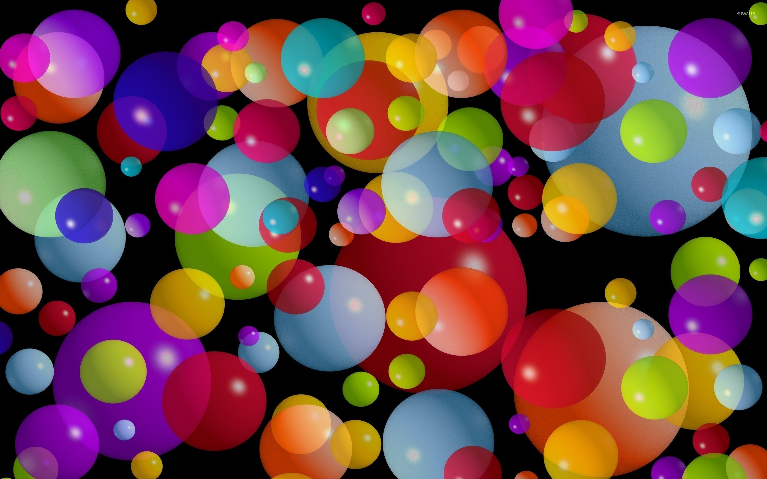 2560x1600 Colorful bubbles wallpaper