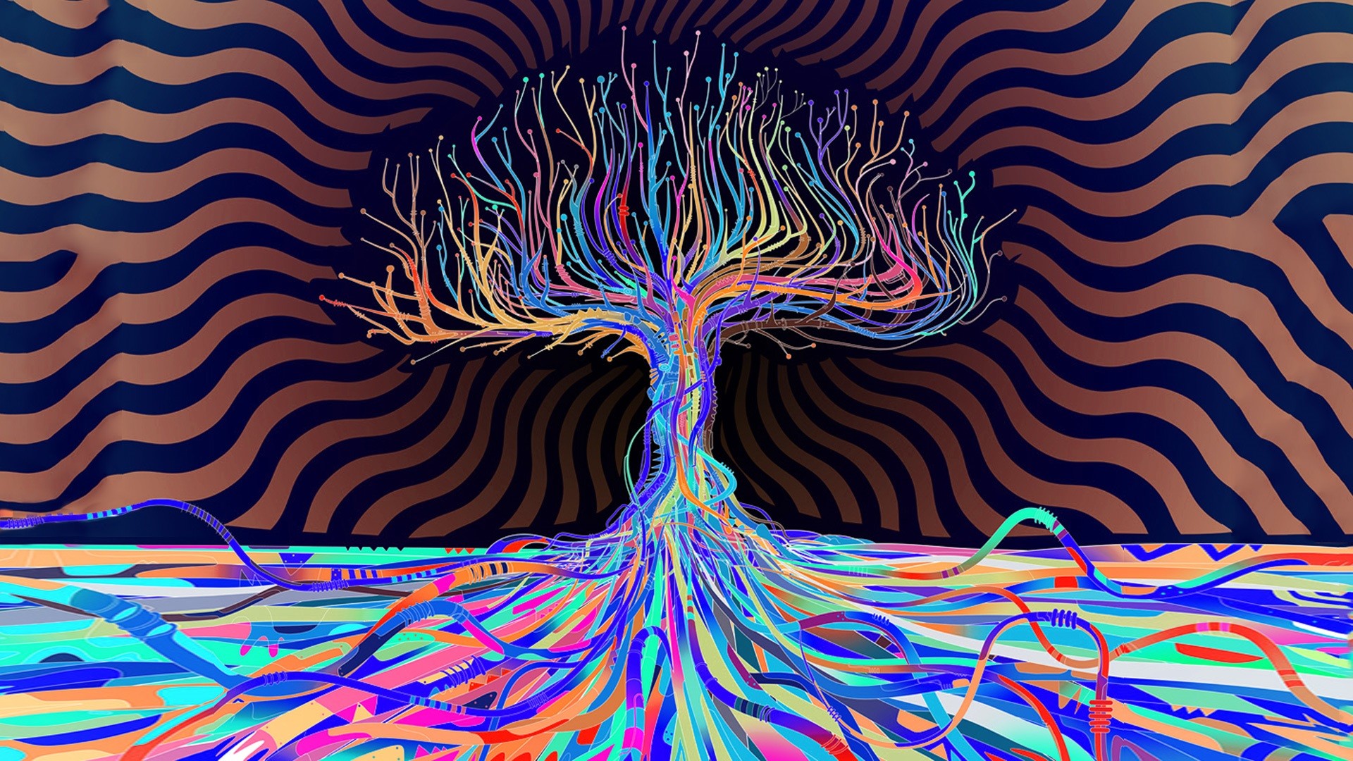 1920x1080 psychedelic hd wallpapers trees desktop wallpapers high definition monitor  download free amazing background photos artwork 1920Ã1080 Wallpaper HD
