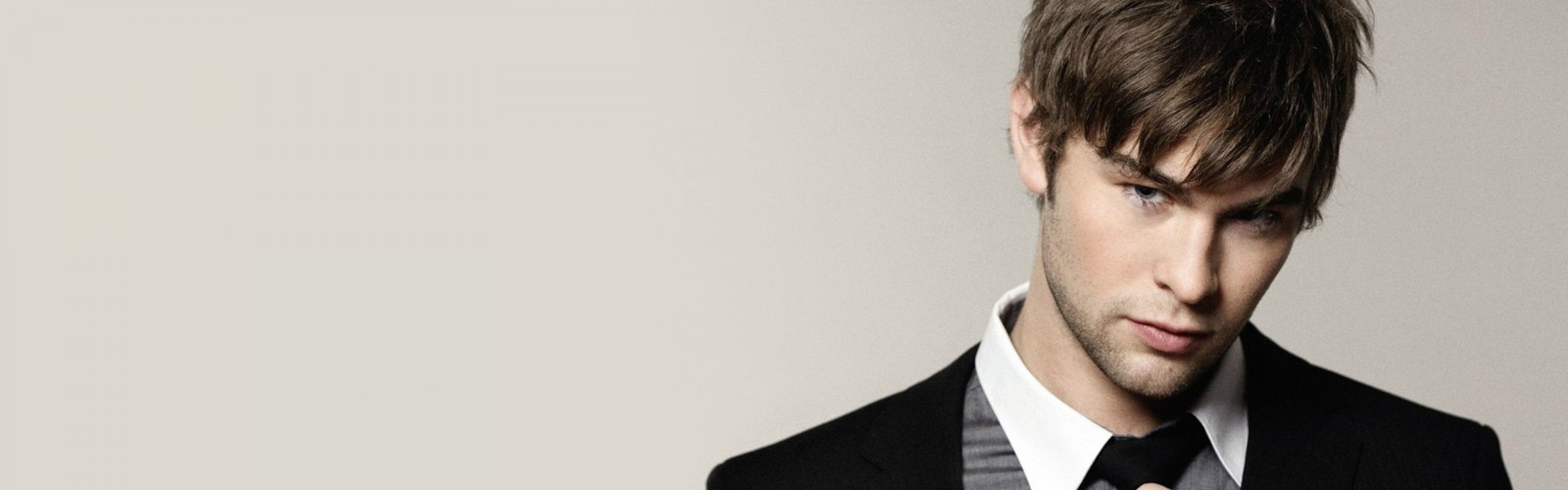3840x1200  Wallpaper chace crawford, tuxedo, style, gesture, look