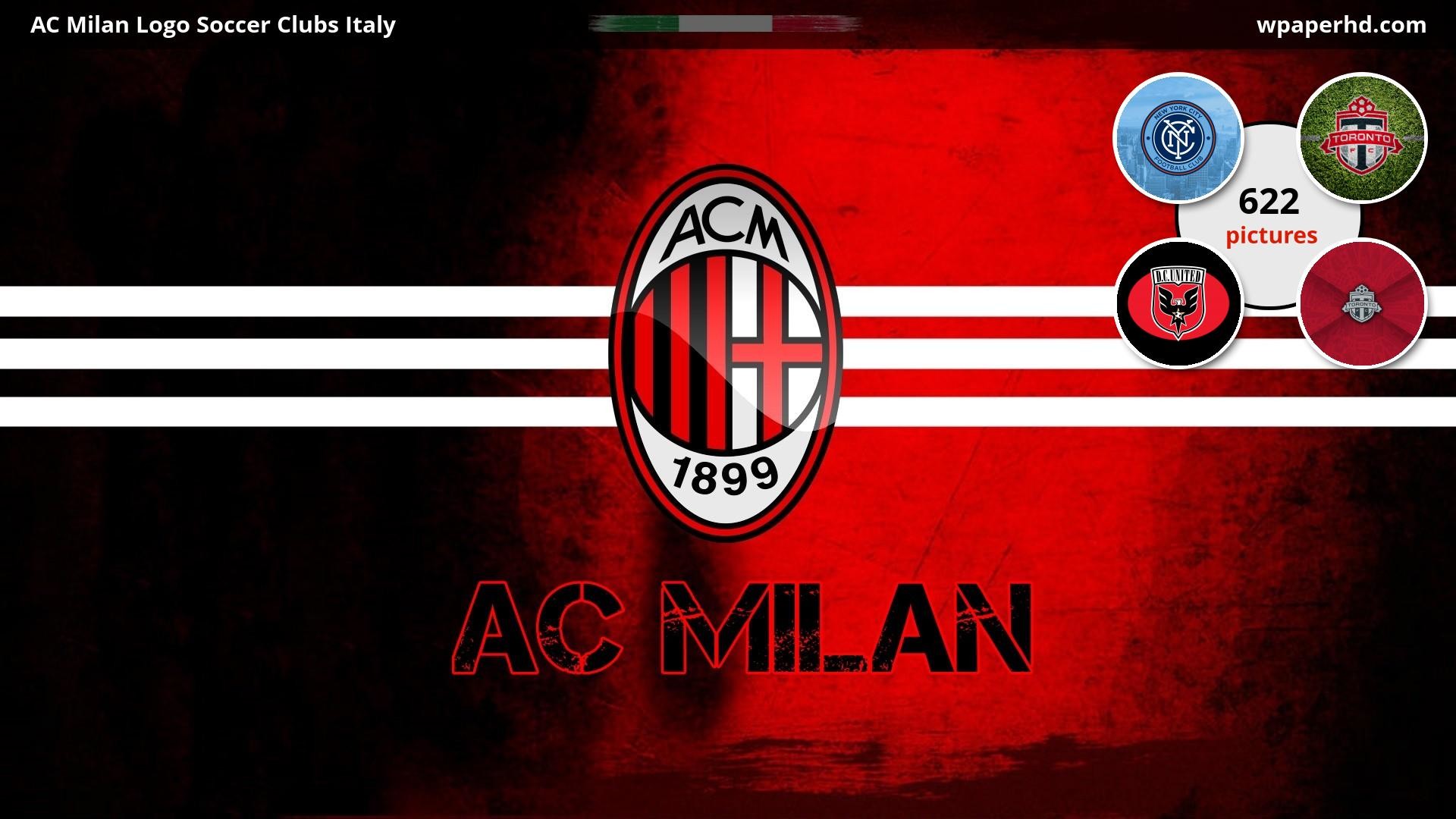 1920x1080 You are on page with AC Milan Logo Soccer Clubs Italy wallpaper, where you  can download this picture in Original size and ...