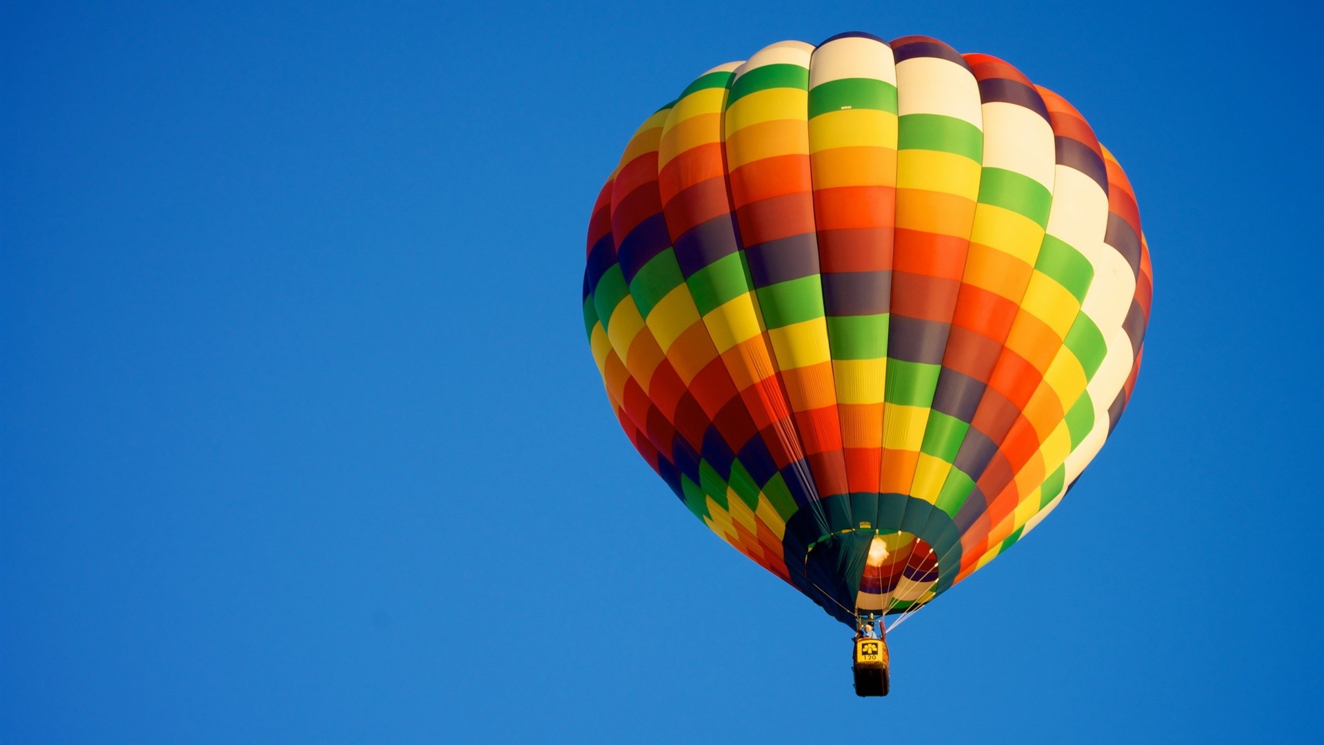1920x1080 Colorful hot air balloons flying over on mountain | 1277309987 | Jackson  Tucker desk