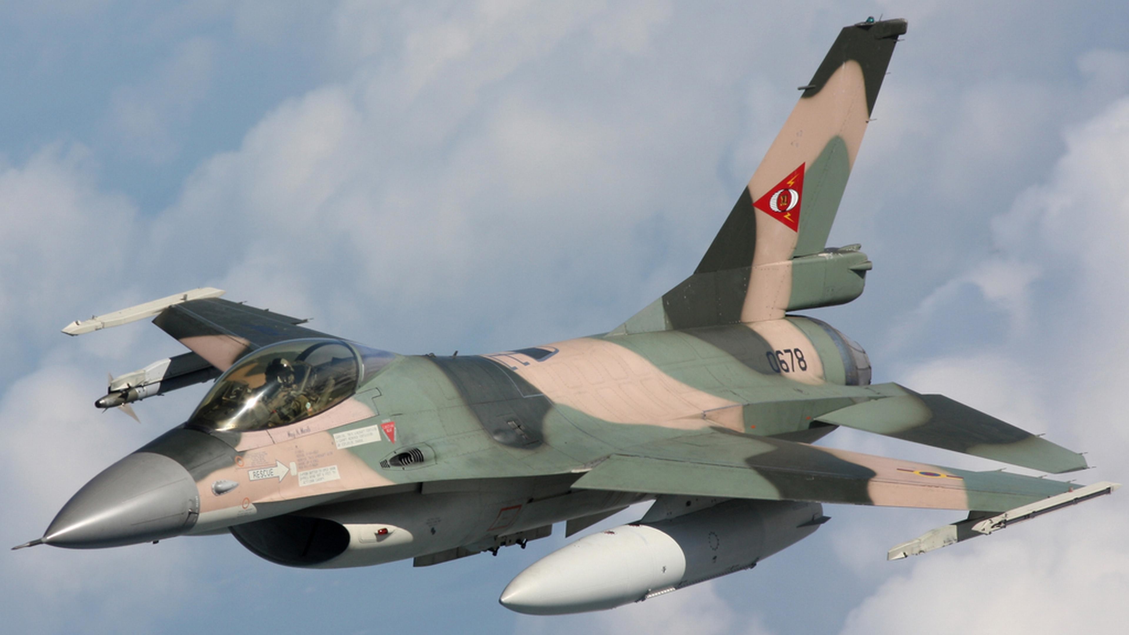3840x2160 General Dynamics F-16 Fighting Falcon wallpapers for android