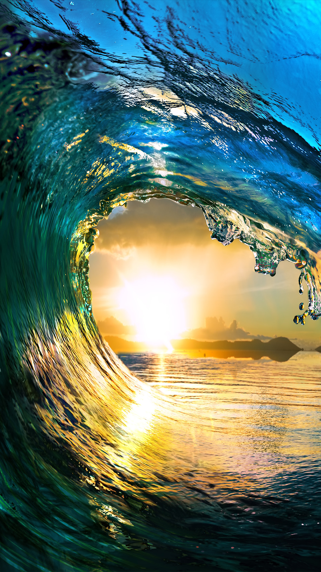 1080x1920 ââTAP AND GET THE FREE APP! Art Creative Water Sea Waves Sun Sky