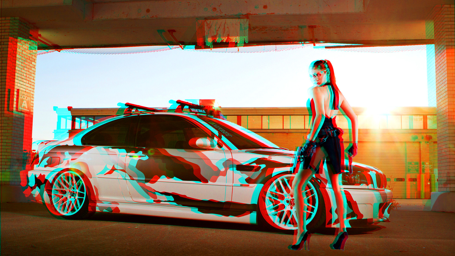 1920x1080 ... Cars 3D Anaglyph Red Cyan by Fan2Relief3D