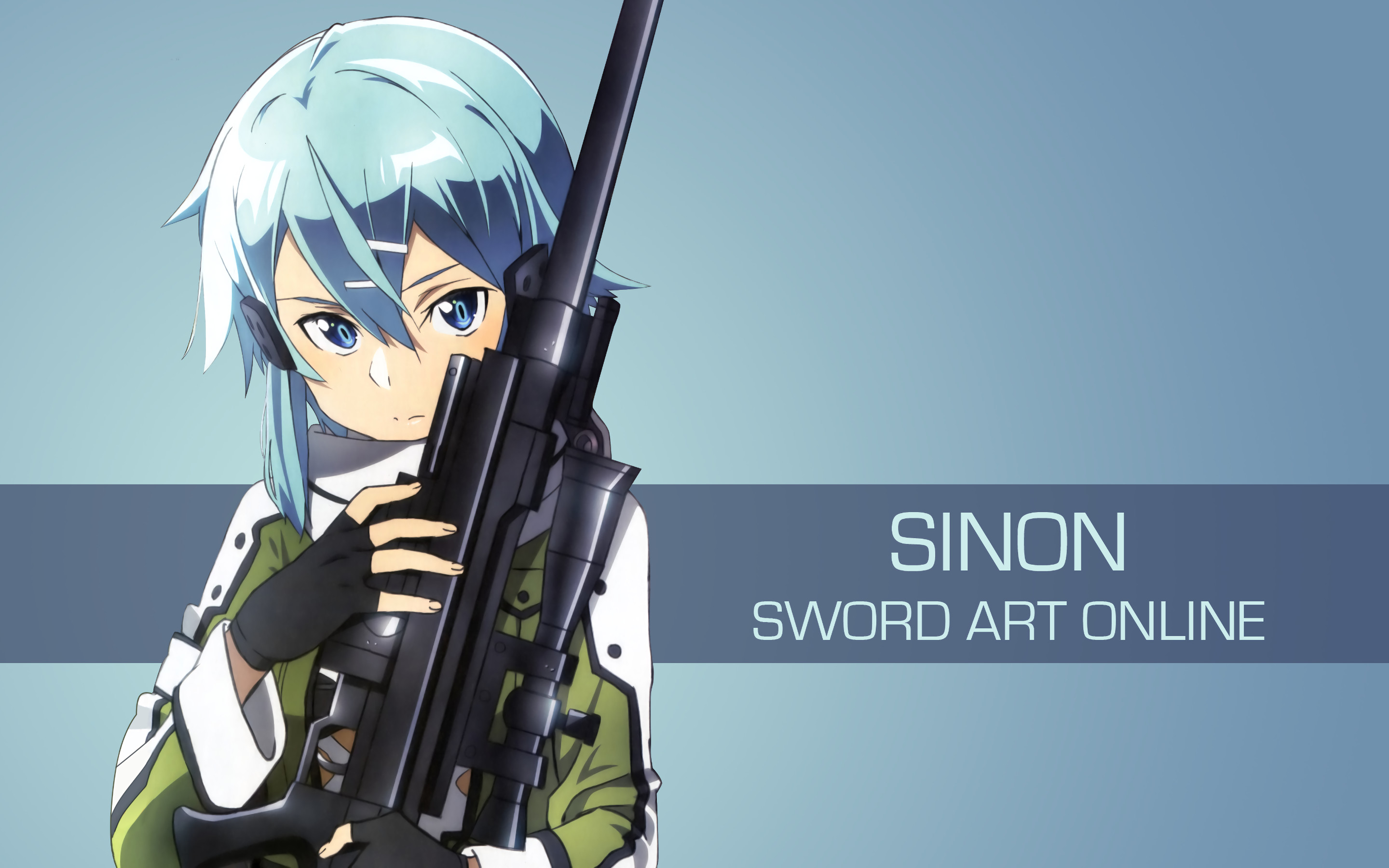 2880x1800 ... Sword Art Online-Sinon 2 by spectralfire234
