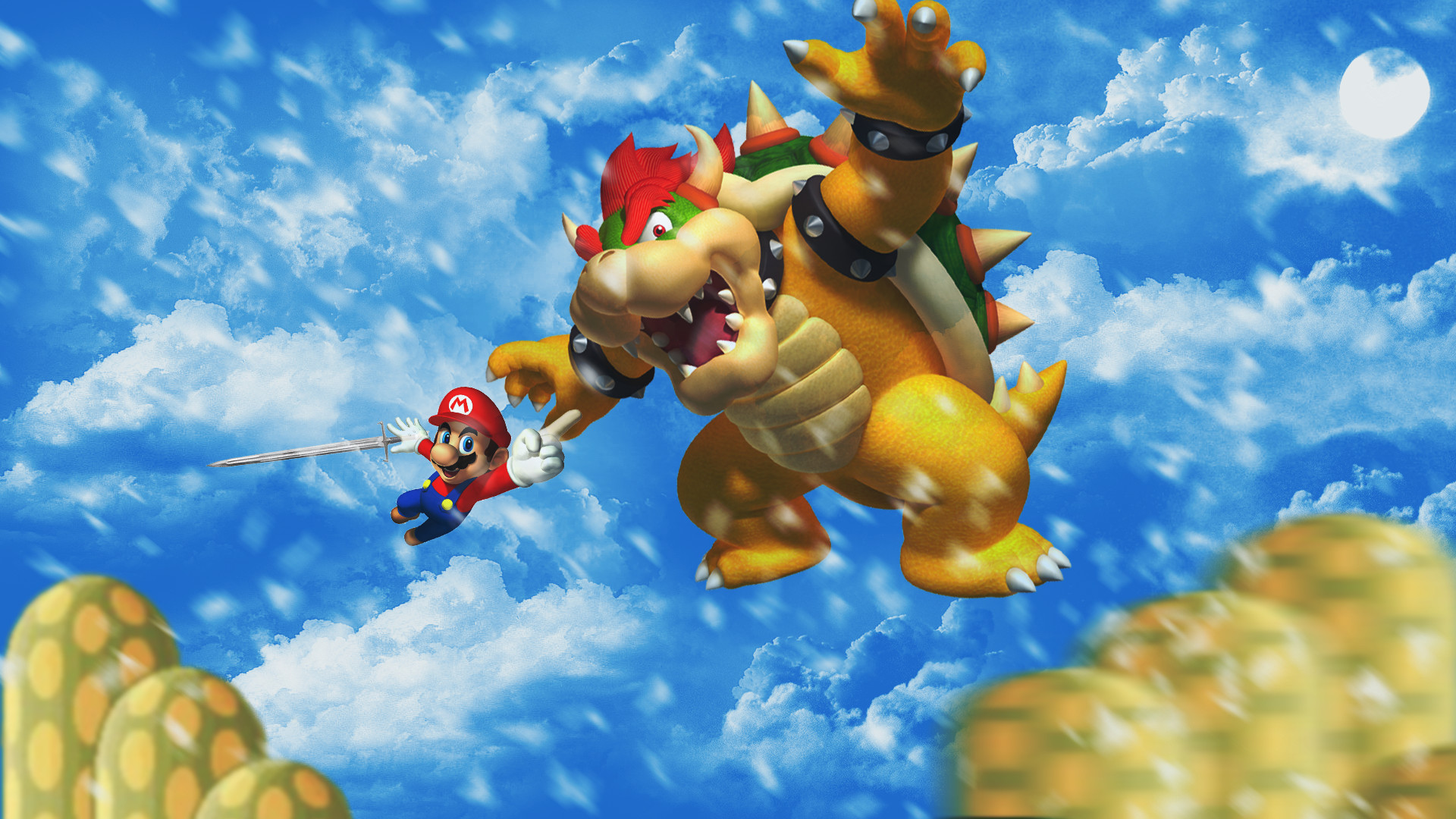 1920x1080 mario vs bowser by 3dbenjamin watch customization wallpaper other 2014 .