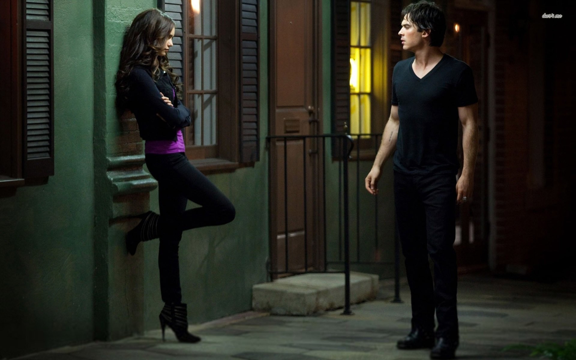 1920x1200 Damon And Elena - The Vampire Diaries ...