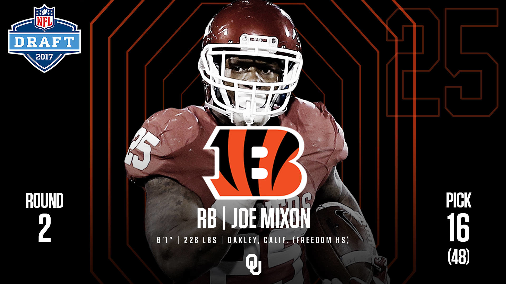 1920x1080 Mixon Goes to Bengals in NFL Draft Second Round