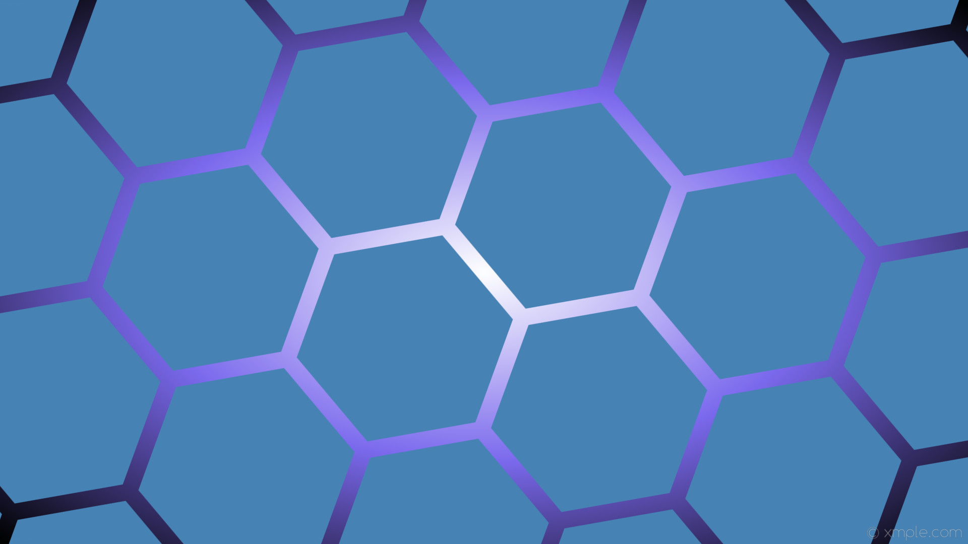 1920x1080 wallpaper gradient blue purple glow white black hexagon steel blue medium  slate blue #4682b4 #