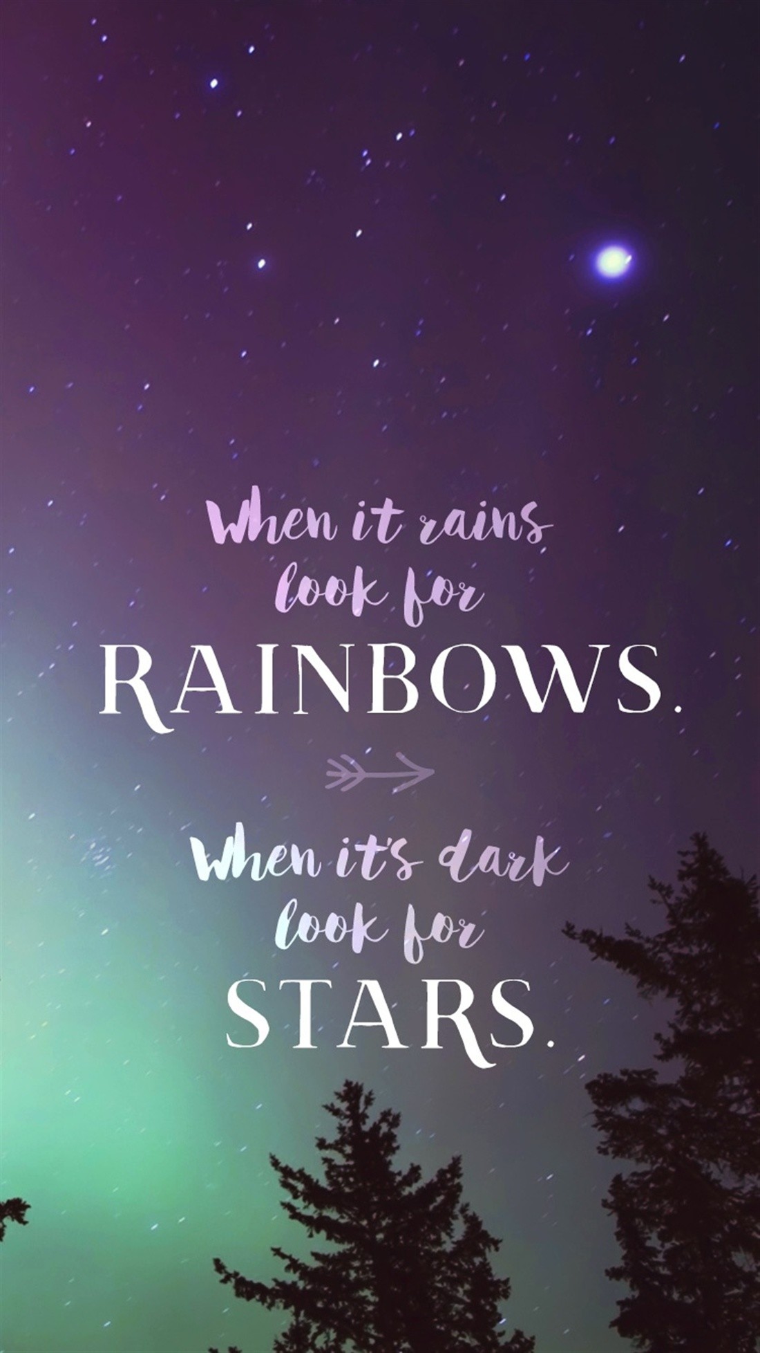 1100x1956 When it Rains Look for Rainbows mobile phone wallpaper