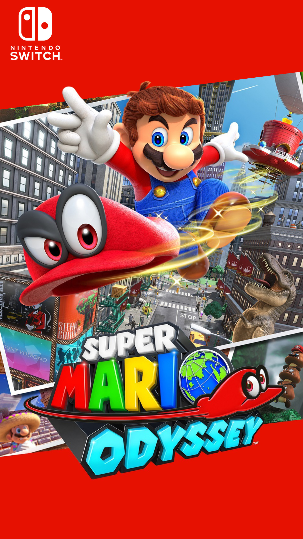 1242x2208 Super Mario Odyssey Phone Wallpaper