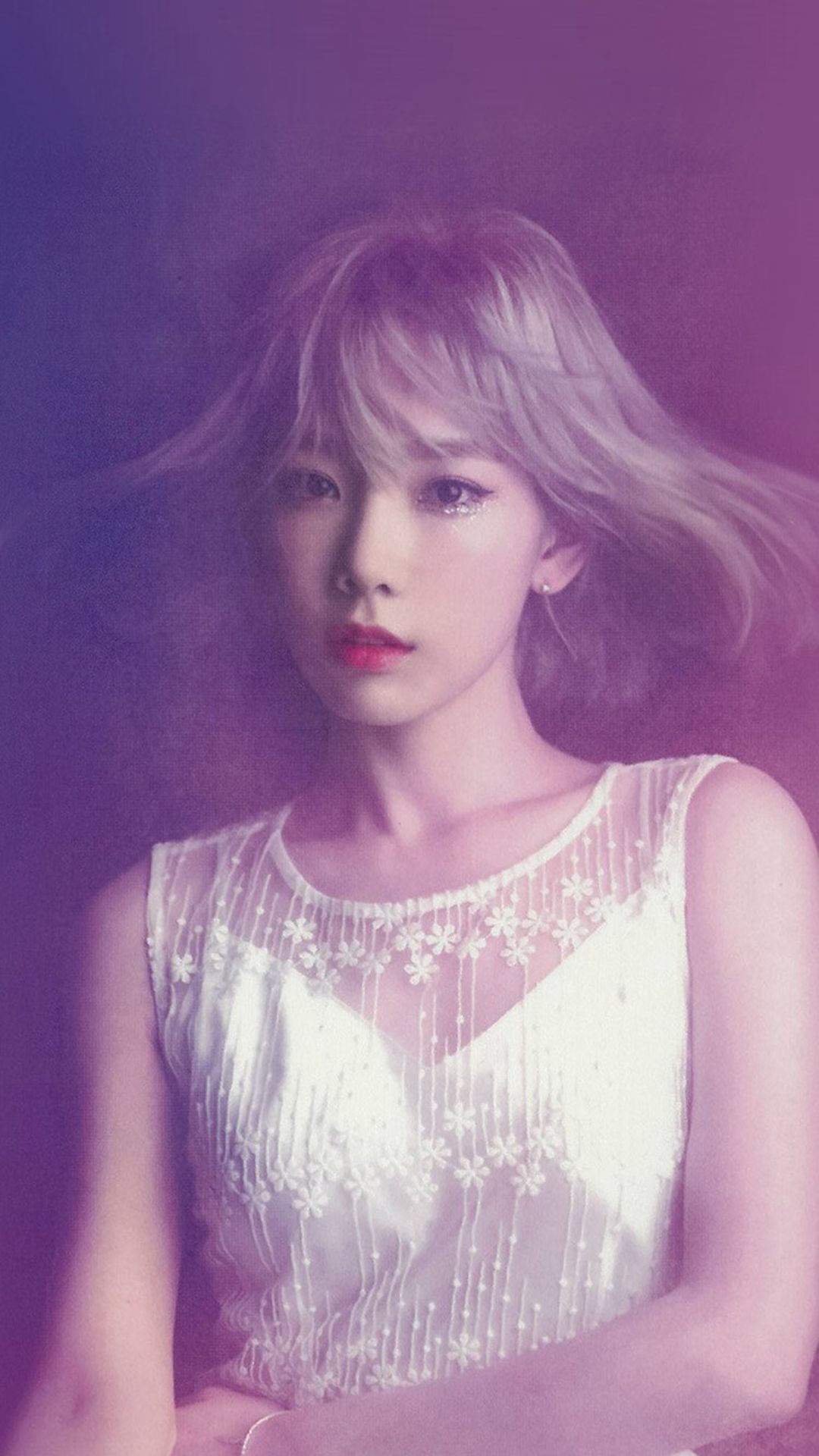 1080x1920 Taeyeon Snsd Kpop Girl Purple Pink #iPhone #6 #plus #wallpaper