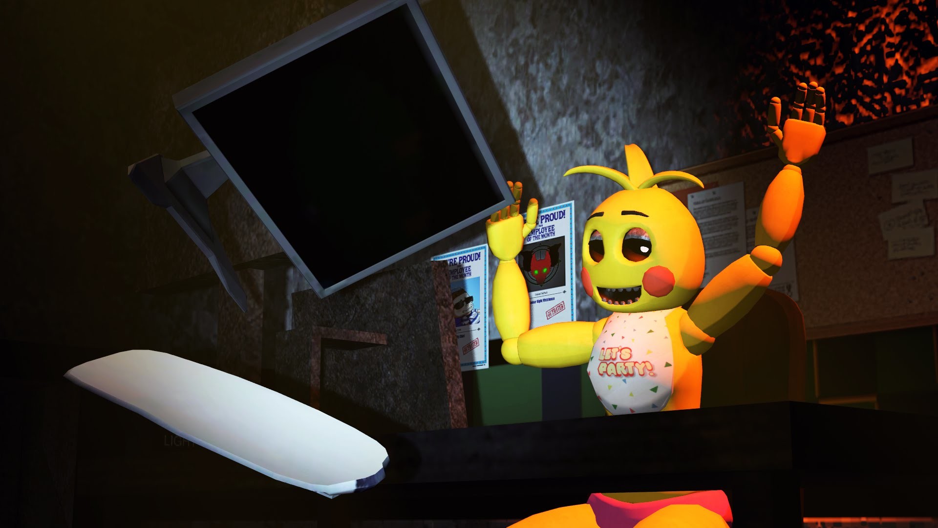 1920x1080 [SFM FNAF2] Toy Chica Reacts to Five Night's at Freddy's 4 Teaser - YouTube