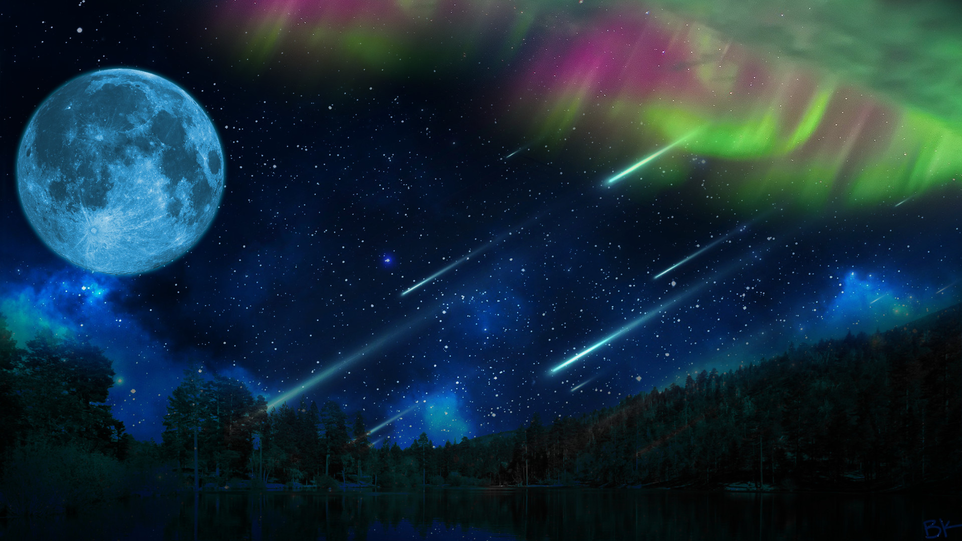 1920x1080 Surreal Space Background by BridoEdits Surreal Space Background by  BridoEdits