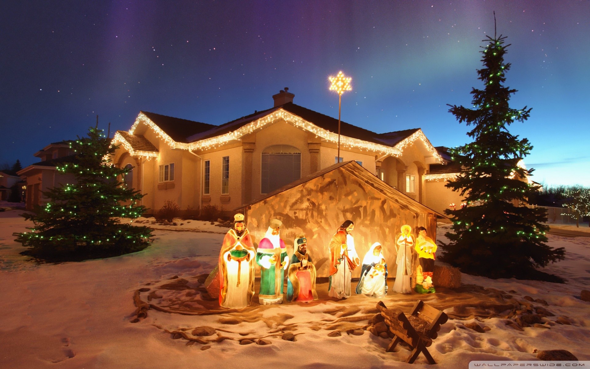 1920x1200 Outdoor Christmas Nativity Scen Â· outdoor_christmas_nativity_scene-wallpaper -
