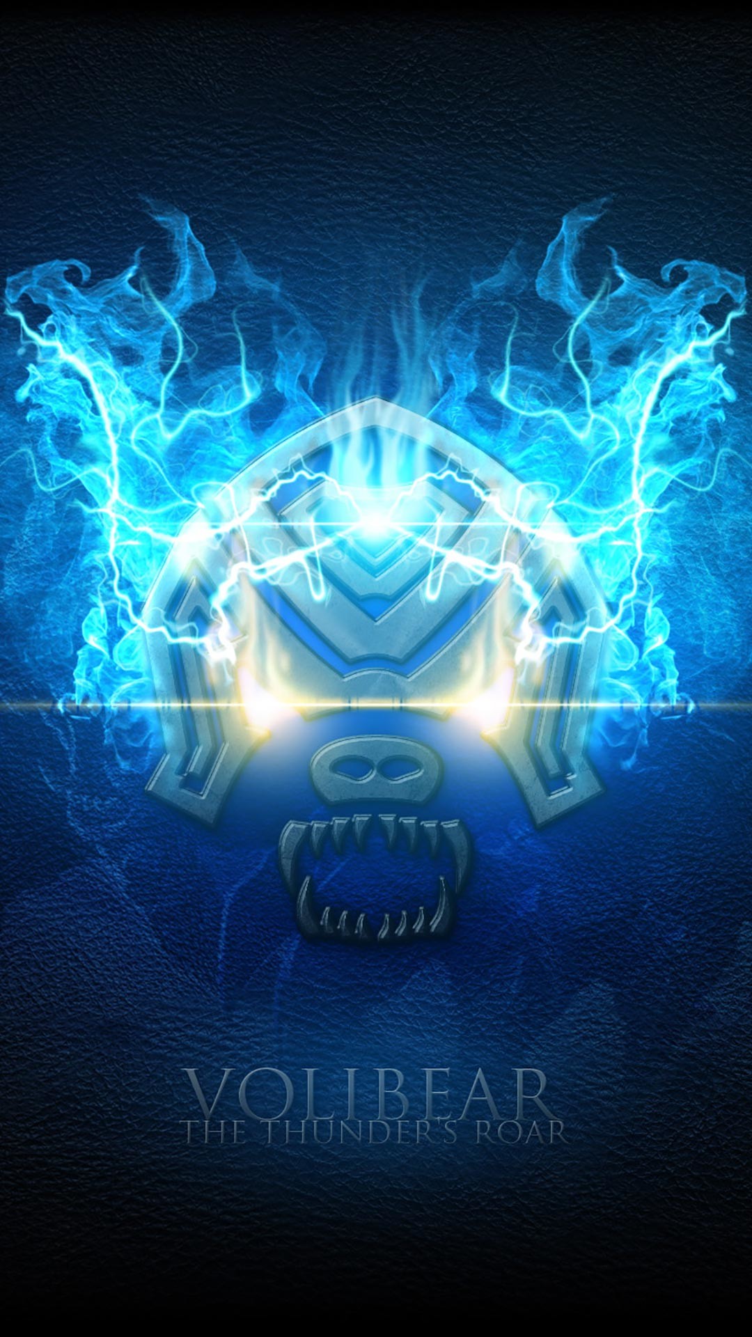 1080x1920 League of Legends Shirts Avaialable, Visit us! Volibear The Thunder's Roar blue  fire android