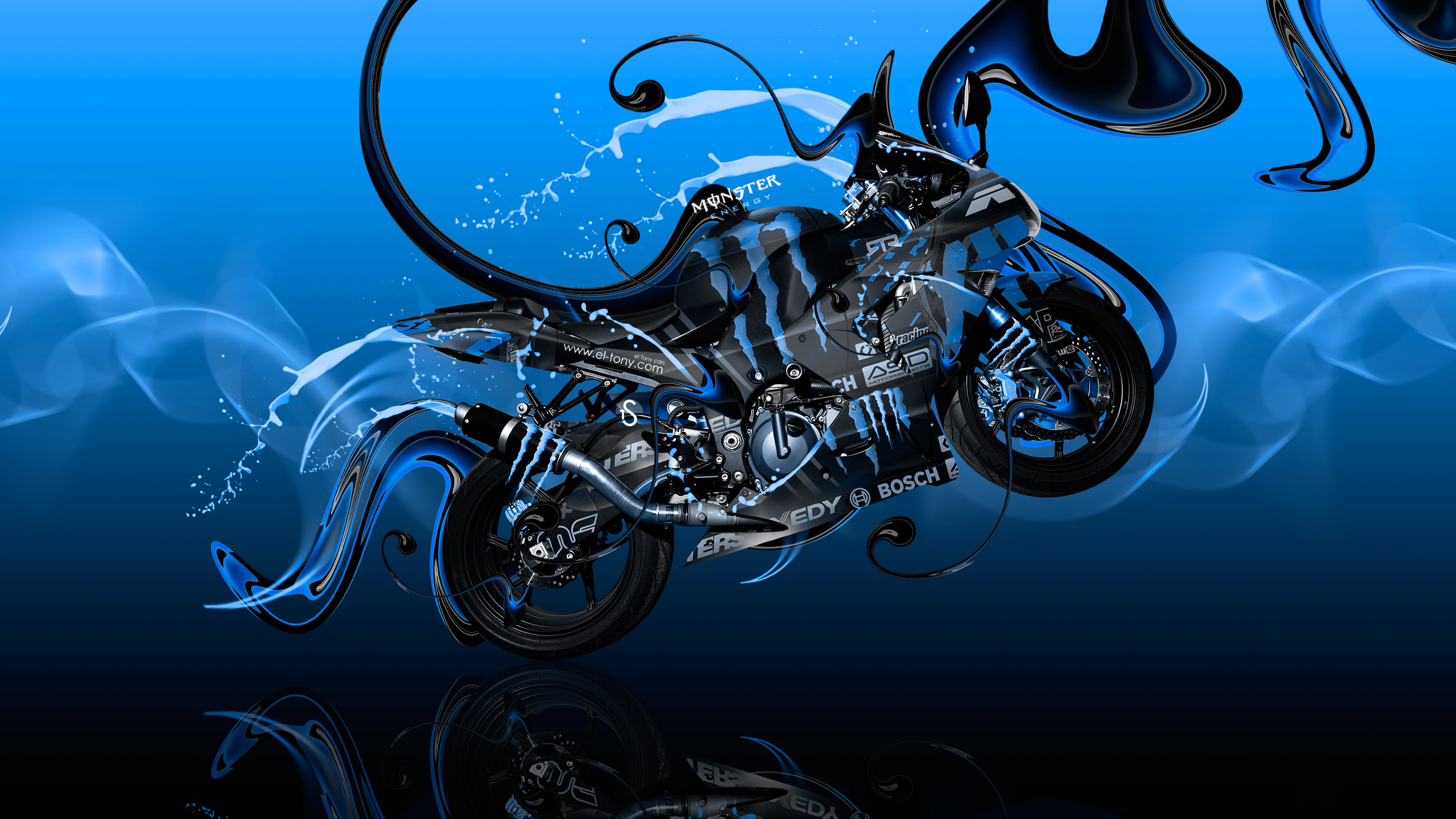 3840x2160 ... Monster-Energy-Moto-Kawasaki-Side-Super-Plastic-Bike- ...