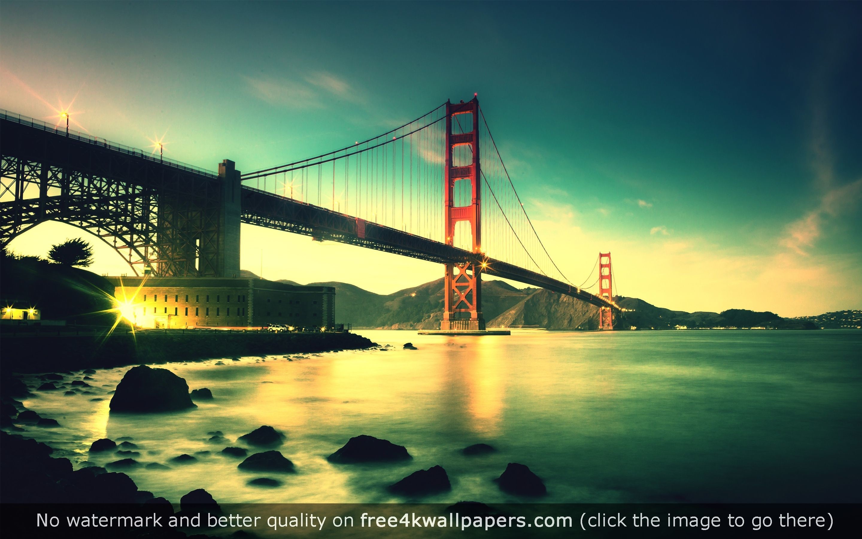 2880x1800 Golden Gate Bridge 5K HD wallpaper