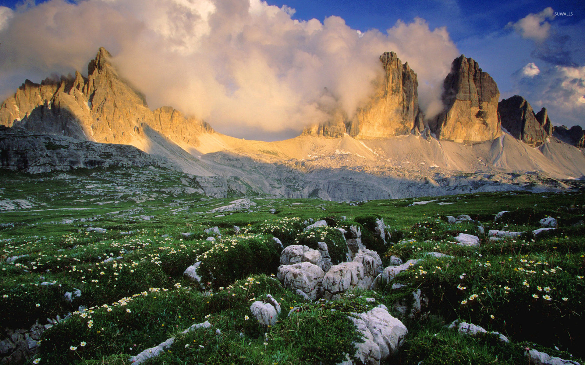 1920x1200 Italian Tag wallpapers: Italian Italy Mountains Villages Clouds . ...