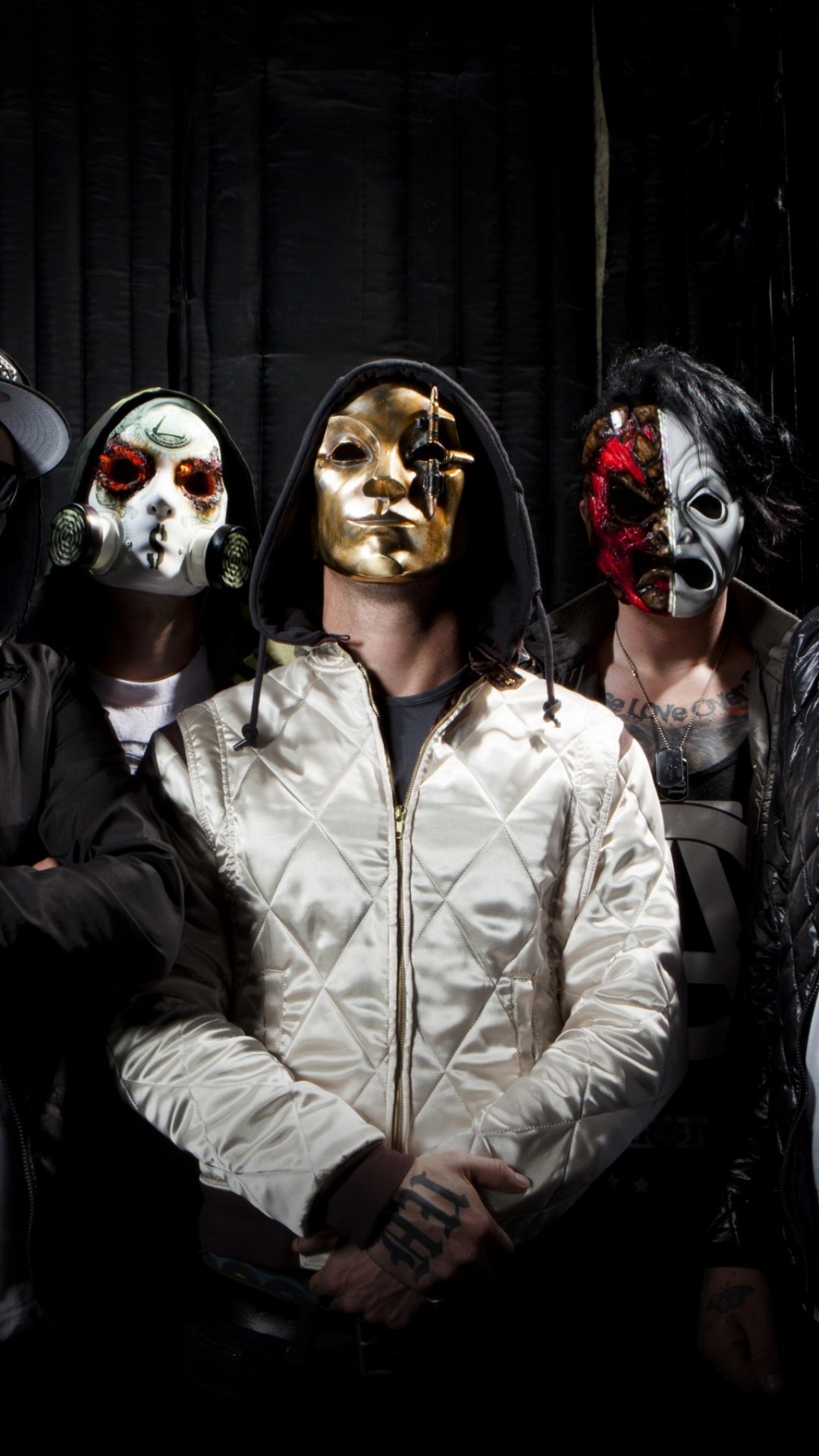 1080x1920  Wallpaper hollywood undead, hollywood, undead, musicians