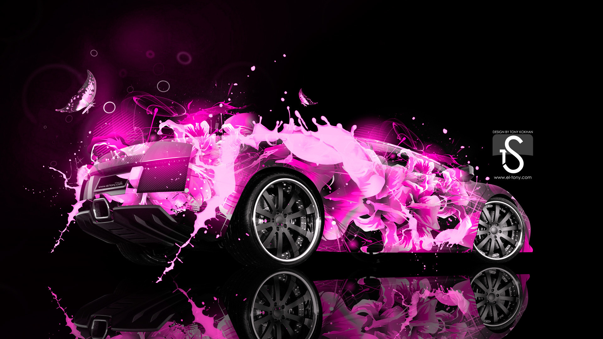 1920x1080 ... Lamborghini-Murcielago-Pink-Abstract-Car-2013-HD-Wallpapers- ...