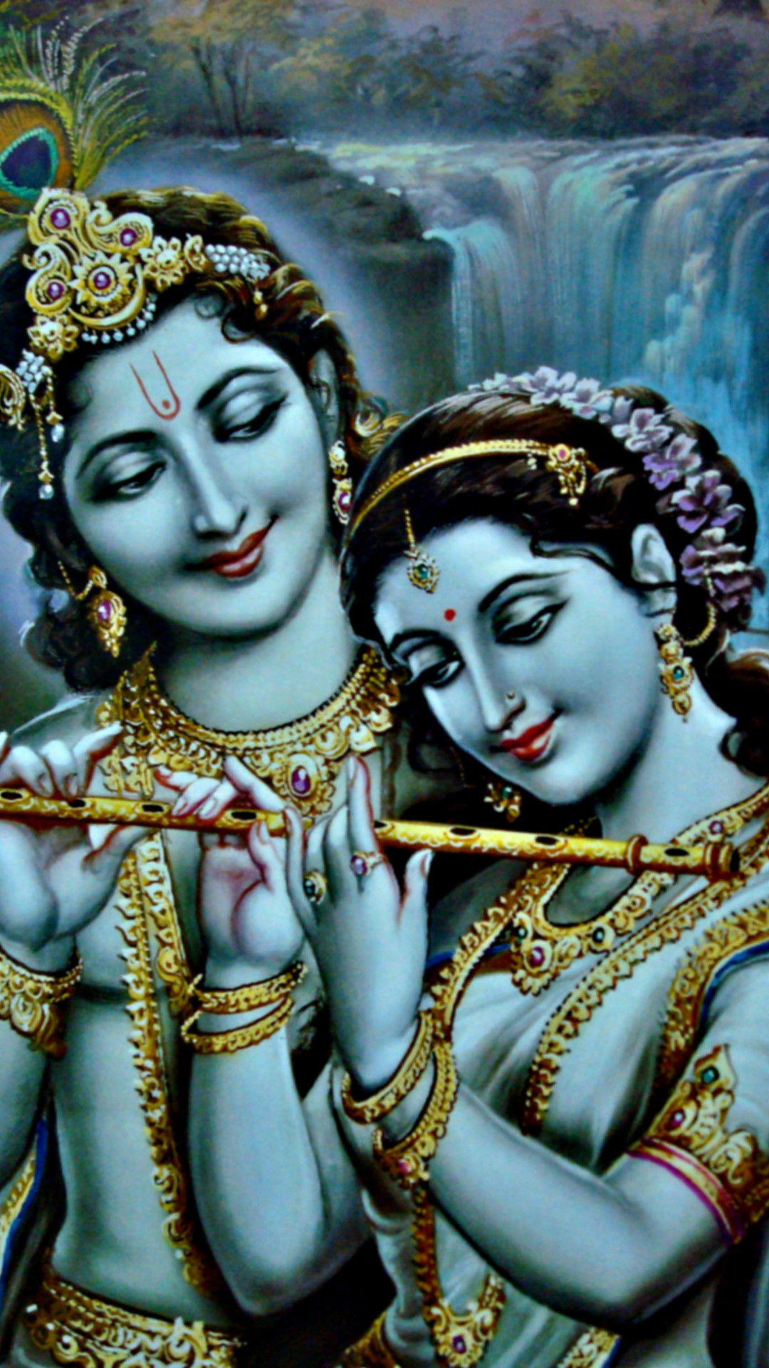 1080x1920 Download Radha Krishna Flute Moment 1080 x 1920 Wallpapers - 4566316 -  Hindu God Goddess | mobile9