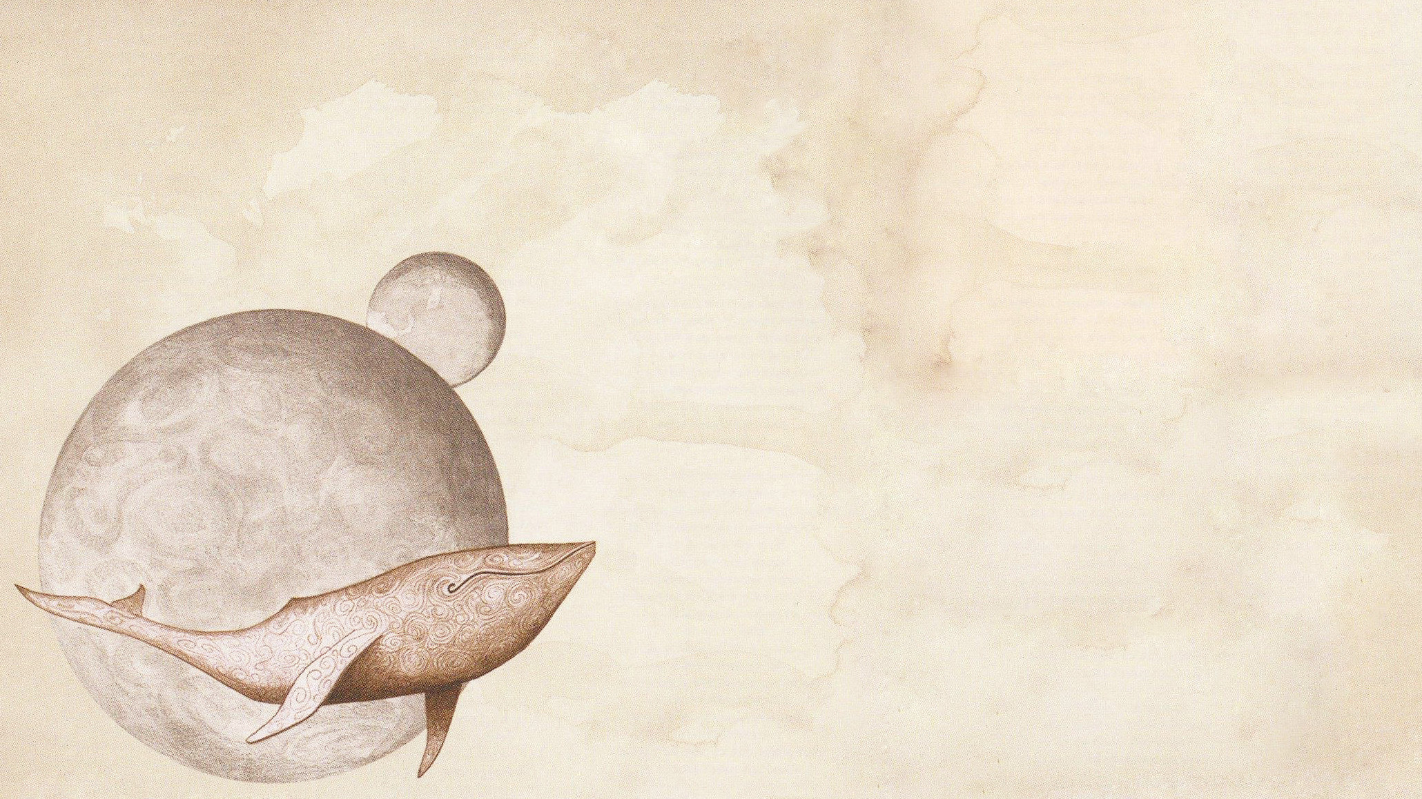 2060x1158 Similar Wallpapers. Gojira. digital Art, Universe, Space, Planet,  Minimalism, Whale, Simple Background,