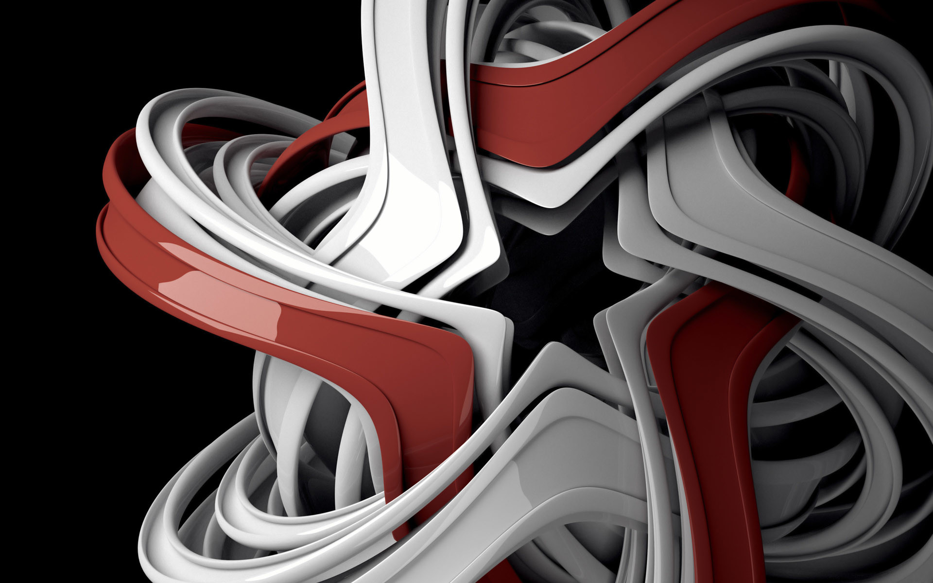 1920x1200 abstract, CGI, Red, Black Background, Silver Wallpapers HD / Desktop and  Mobile Backgrounds
