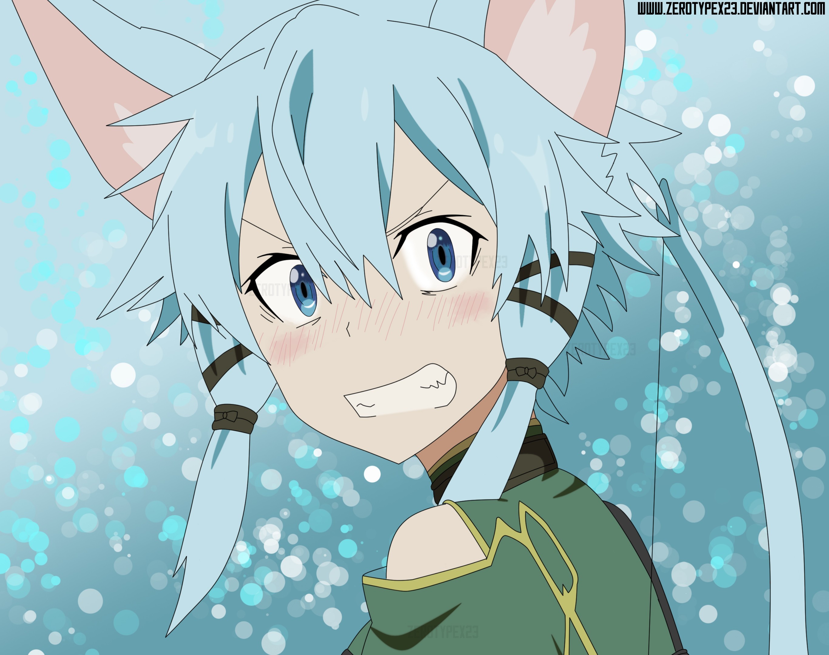 2733x2160  Sinon 5 with Background SAO II (Gun Gale Online) by ZeroTypeX23  on .