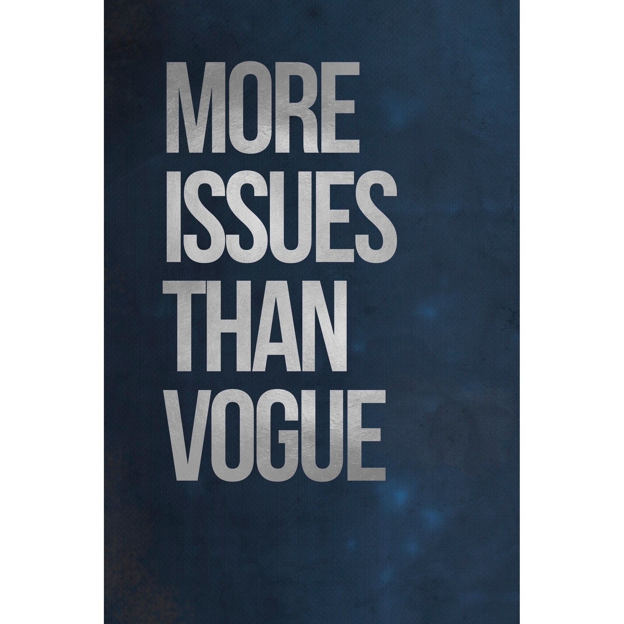 2000x2000 'More Issues than Vogue' Painting Print on Wrapped Canvas - Multi-color